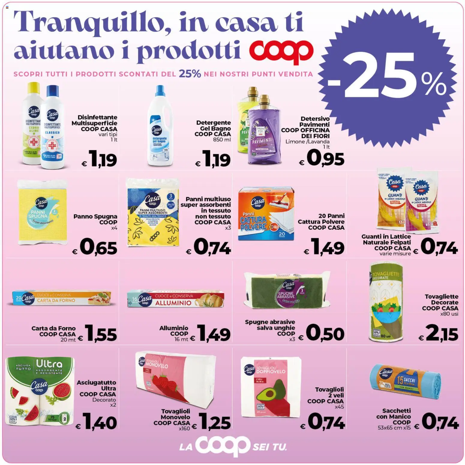 Volantino COOP del 07.04.2026 | Pagina: 5 | Prodotti: Detergente, Guanti, Forno, Bagno