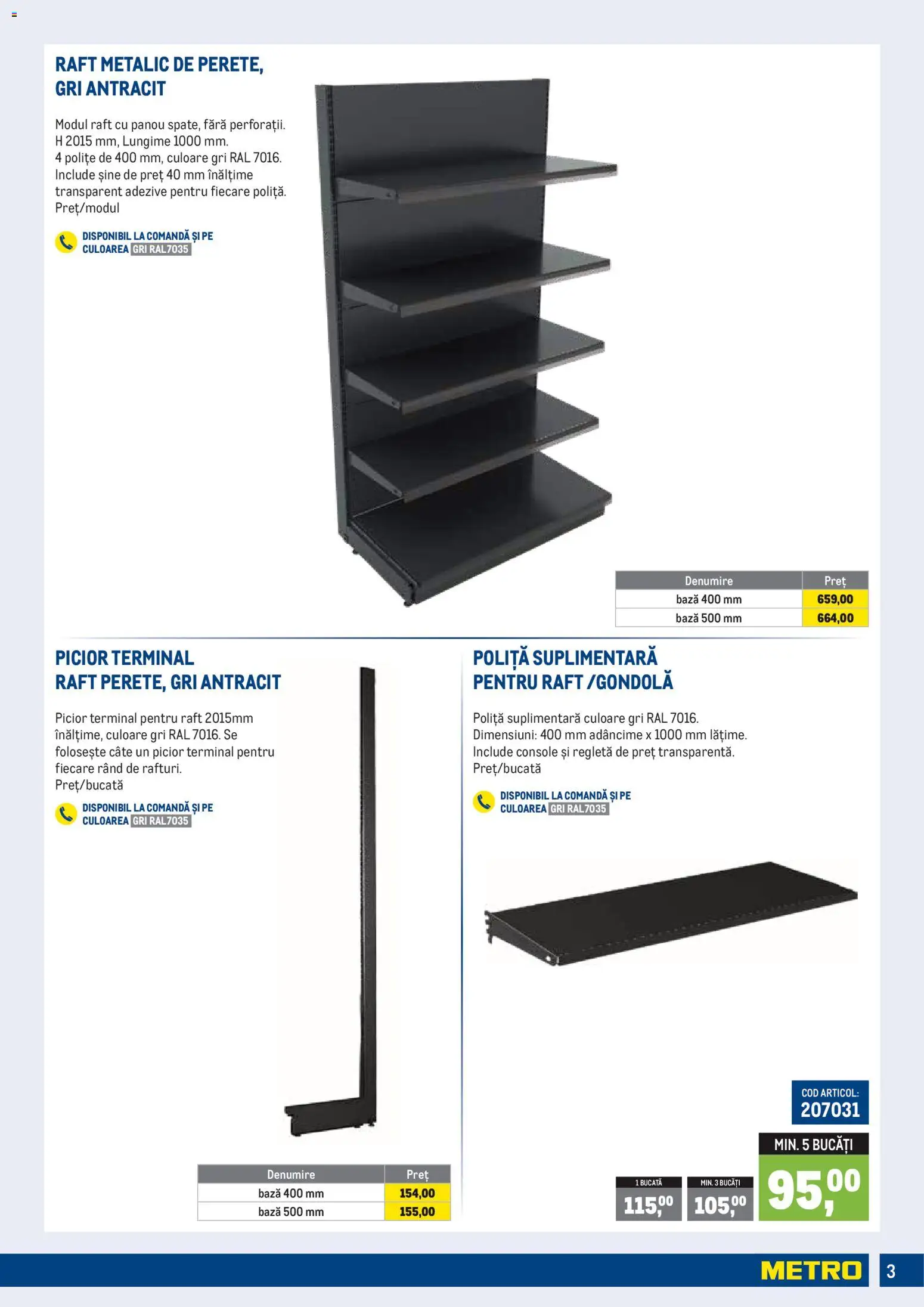 Noul catalog Metro – valabil de la 01.07.2026 | Pagină: 3 | Produse: Raft
