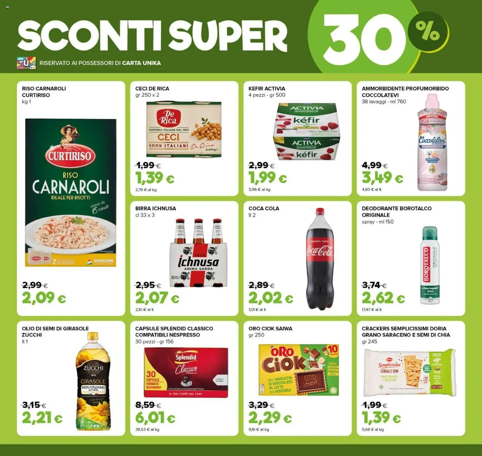 Volantino Oasi del 24/09/2026 | Pagina: 2 | Prodotti: Olio di semi, Cioccolato, Crackers, Tavoletta