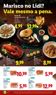 Pré-visualização Lidl folheto Especial Natal válido de 26/10/2026 | Página: 6 | Produtos: Camarão, Base, Sapateira
