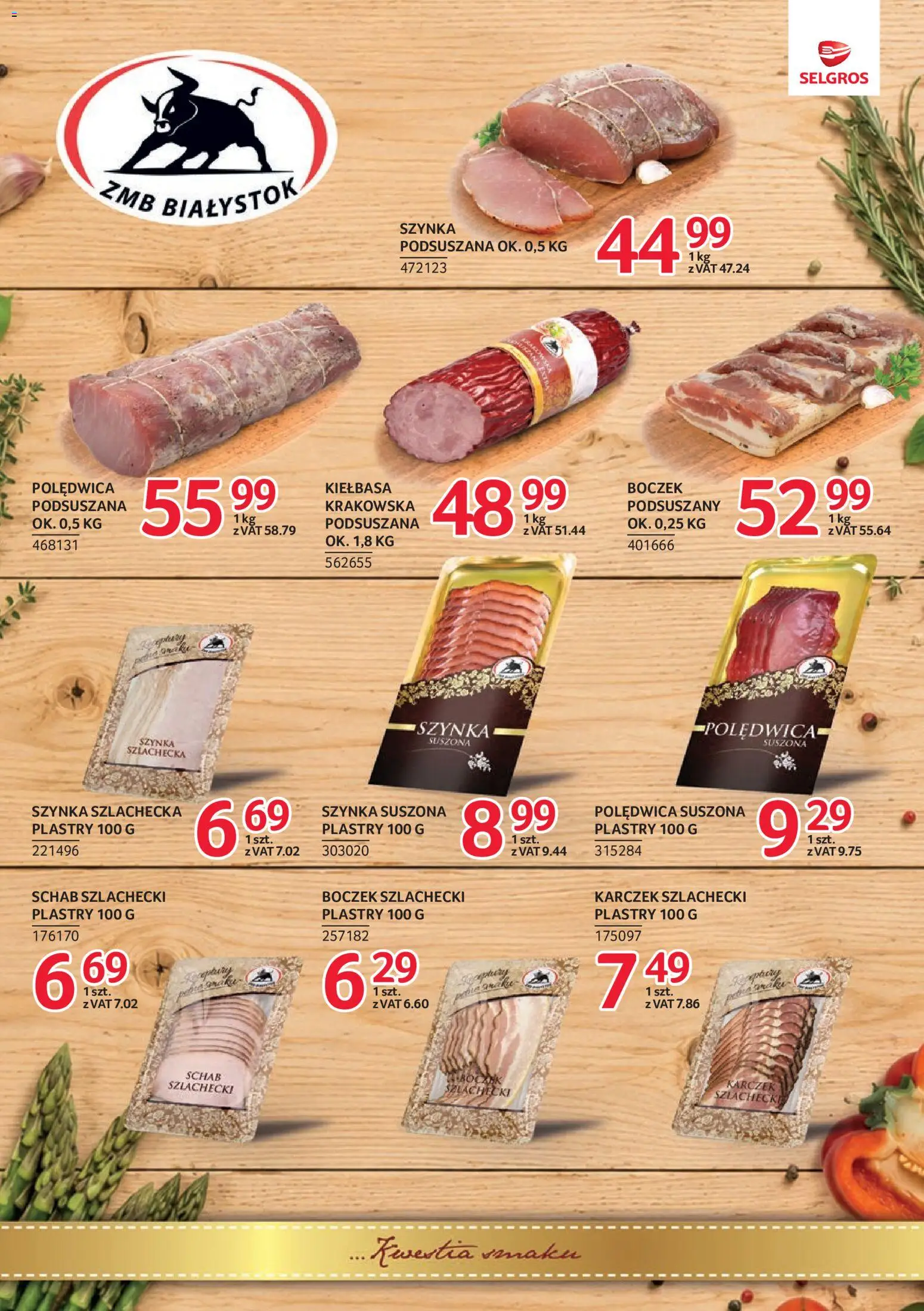 Selgros cash&carry gazetka - Markowe produkty od 02.07.2026 | Strona: 7 | Produkty: Kiełbasa, Schab, Szynka, Boczek