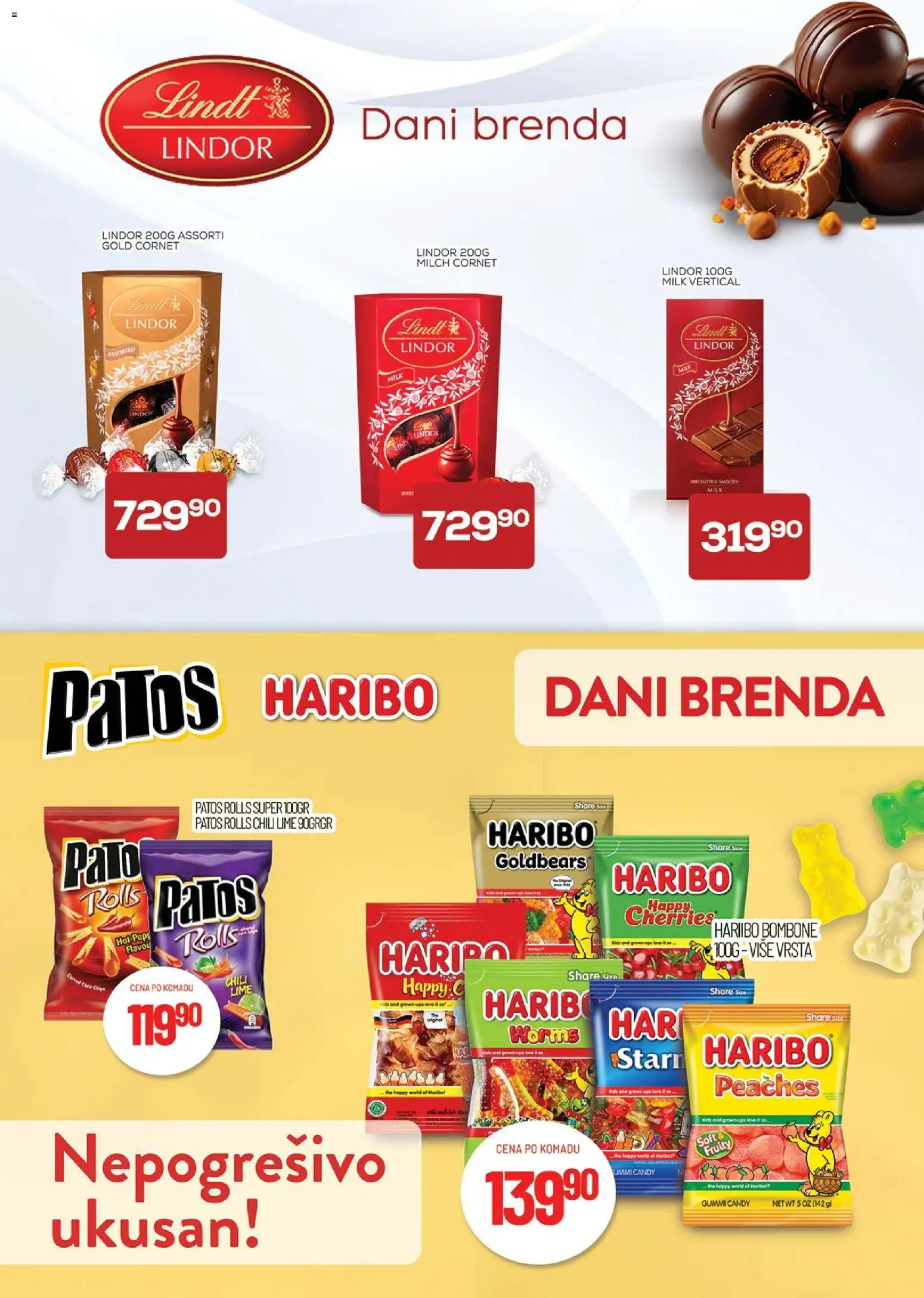 Medius katalog - važi od 07.04.2026 | Strana: 18 | Proizvode: Bombone, Lindt, Haribo, Candy