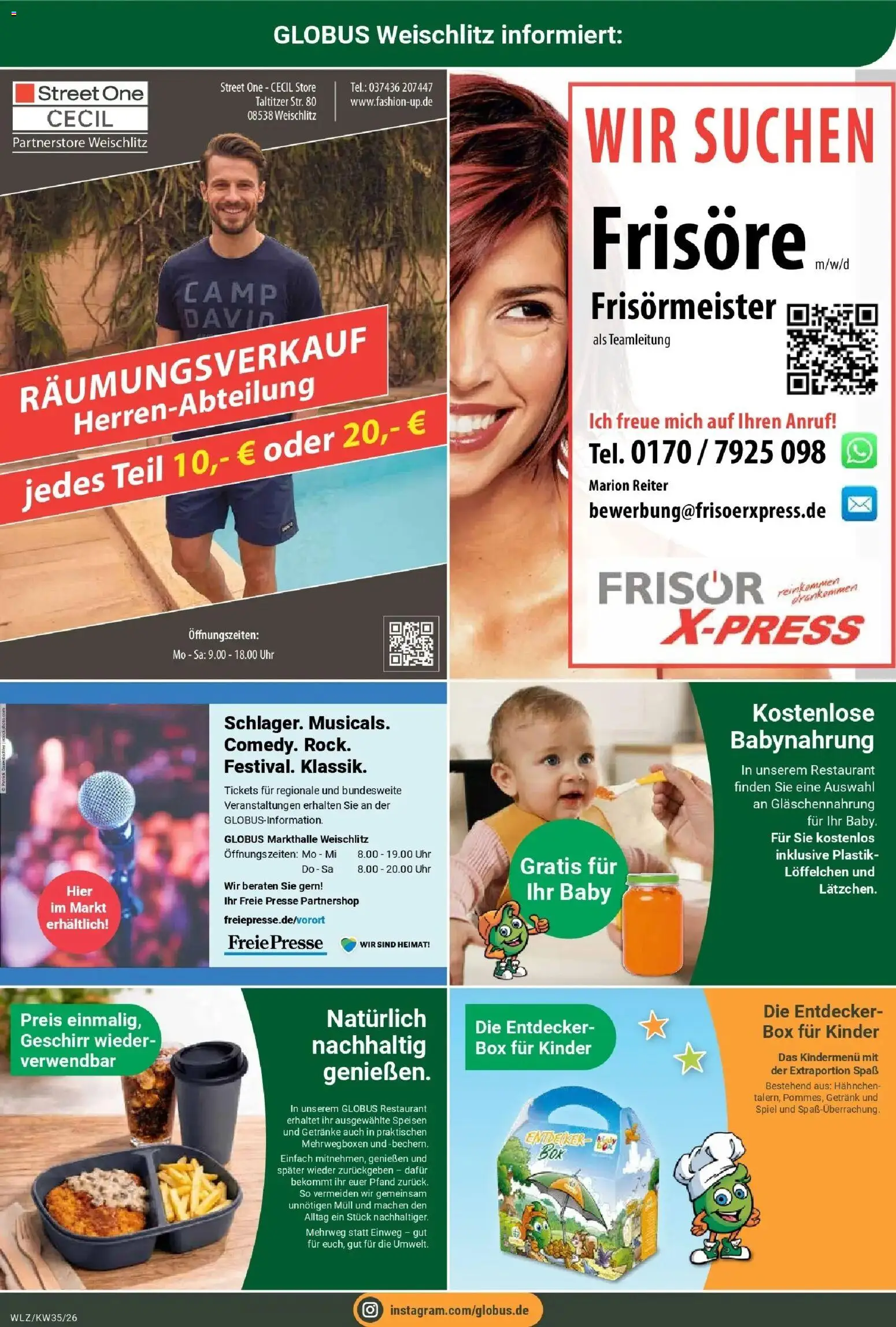 Globus Prospekt Weischlitz (ab 24.08.2026) » Angebote online | Seite: 24 | Produkte: Spiel, Hahnchen, Babynahrung, Uhr