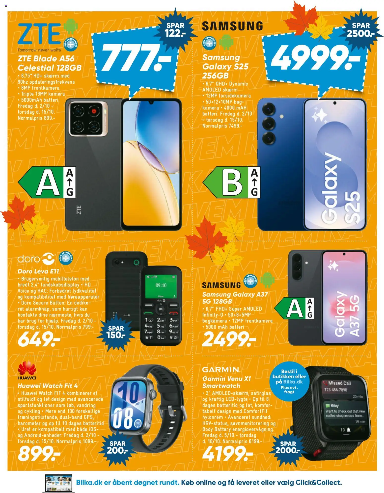 Bilka tilbudsavis – gyldig fra 02/10/2026 | Side: 21 | Produkter: Skærm, Batteri, Kamera, Smartwatch