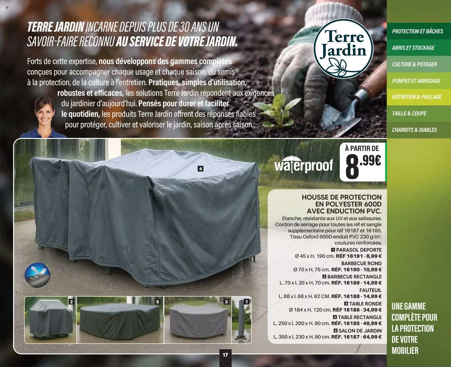 {H1} | Page: 17 | Produits: Barbecue, Table ronde, Table, Parasol déporté