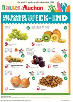 Auchan - Prévisualisation de Auchan les bons plans du week-end dans votre hyper valide à partir de 15/10/2026