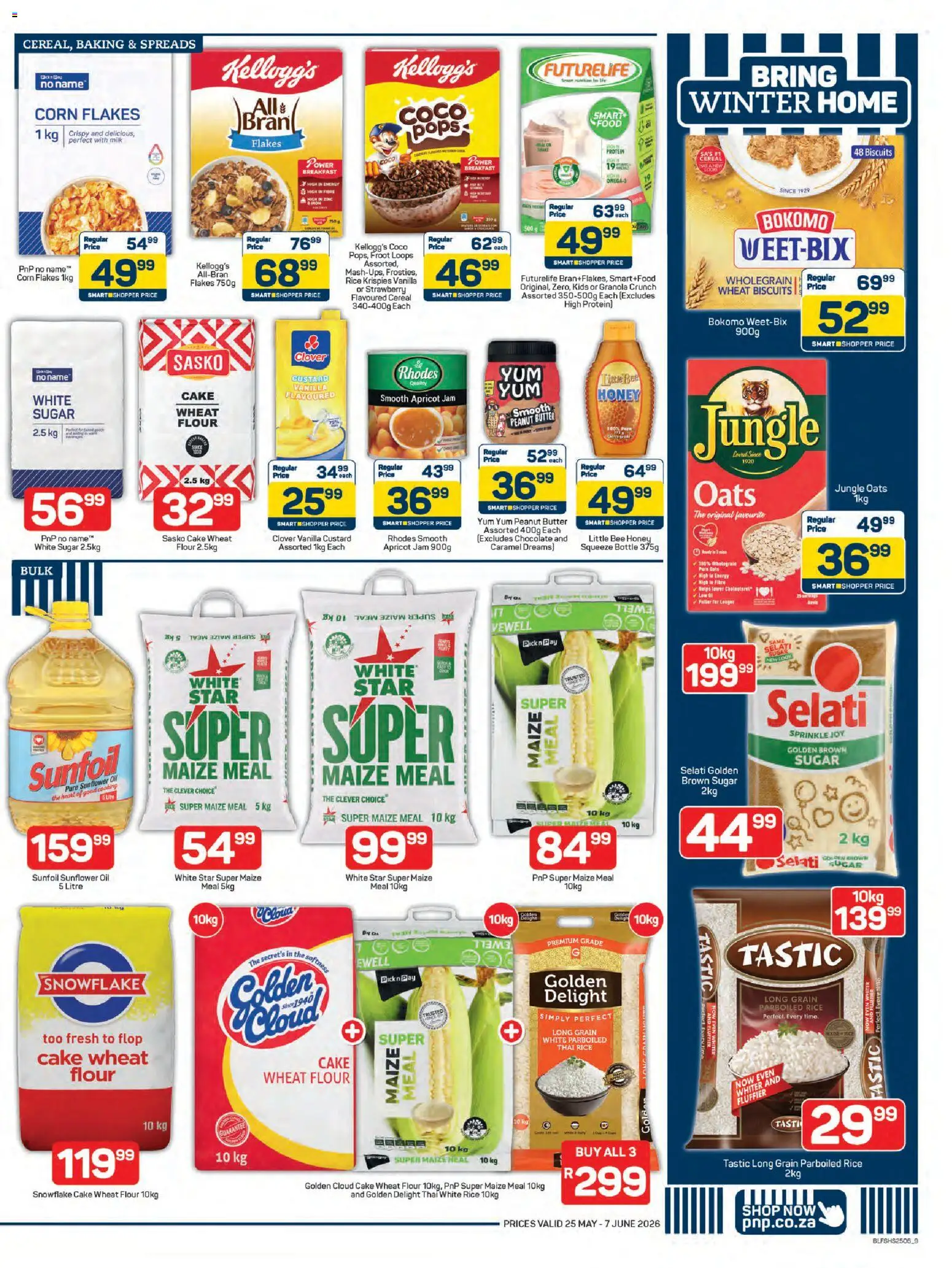 New Pick n Pay catalogue – valid from 25.05.2026 | Page: 9 | Products: Iron, Detergente líquido, Maize meal, Butter