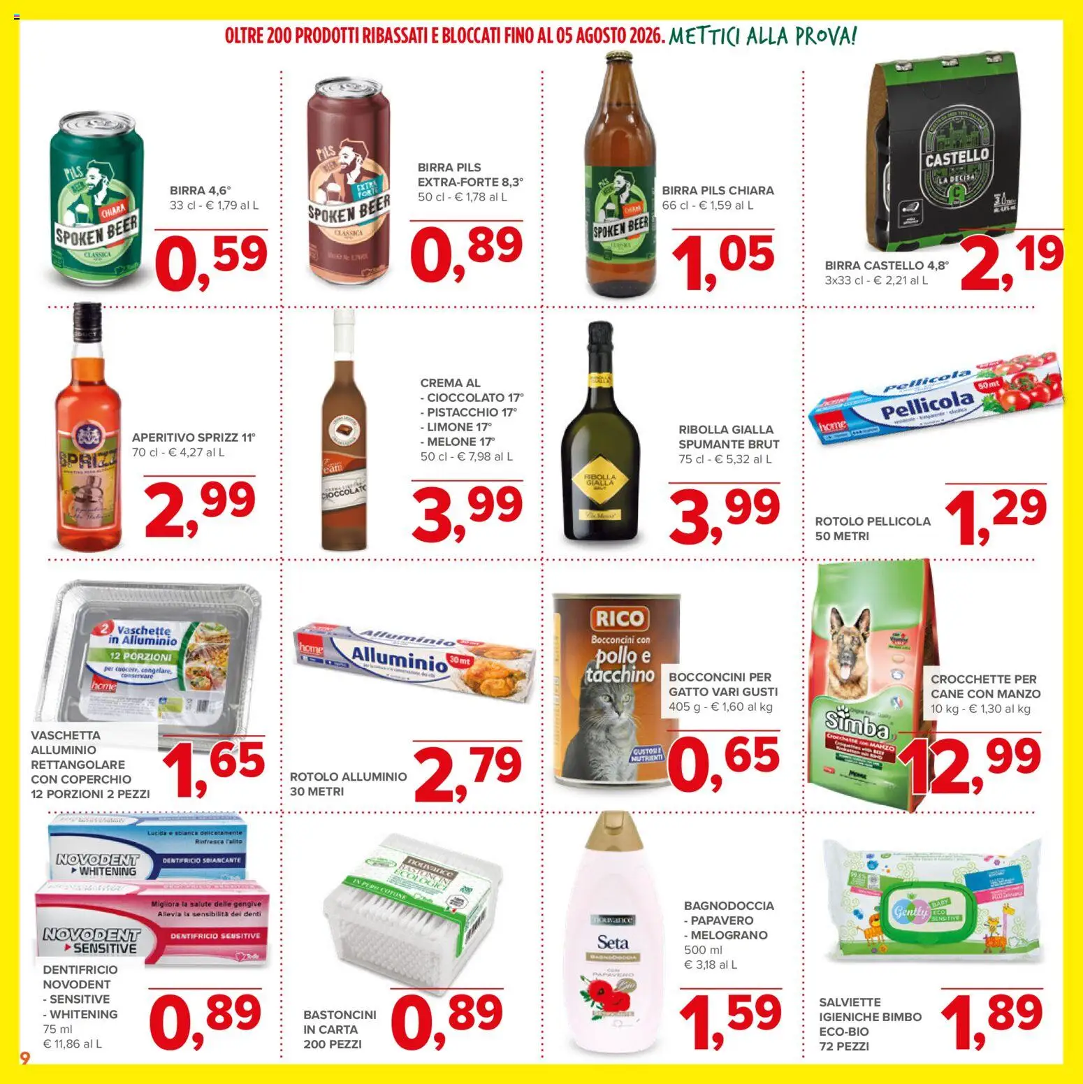 Volantino Todis del 11/06/2026 | Pagina: 9 | Prodotti: Manzo, Tacchino, Crocchette, Vaschette