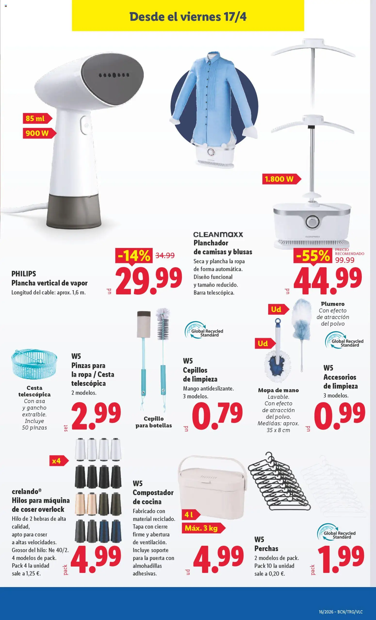 Lidl folleto de bazar │ válido desde el 13.04.2026 | Página: 21 | Productos: Cepillo, Ropa, Cocina, Ρούτερ