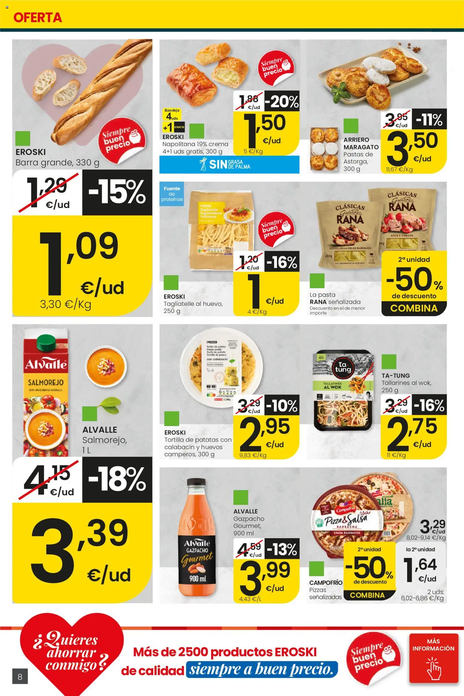 Eroski Nirekin aurreztu nahi Aliprox │ válido desde el 14.05.2026 | Página: 8 | Productos: Κρεμάστρα, Crema, Gazpacho, Bandeja