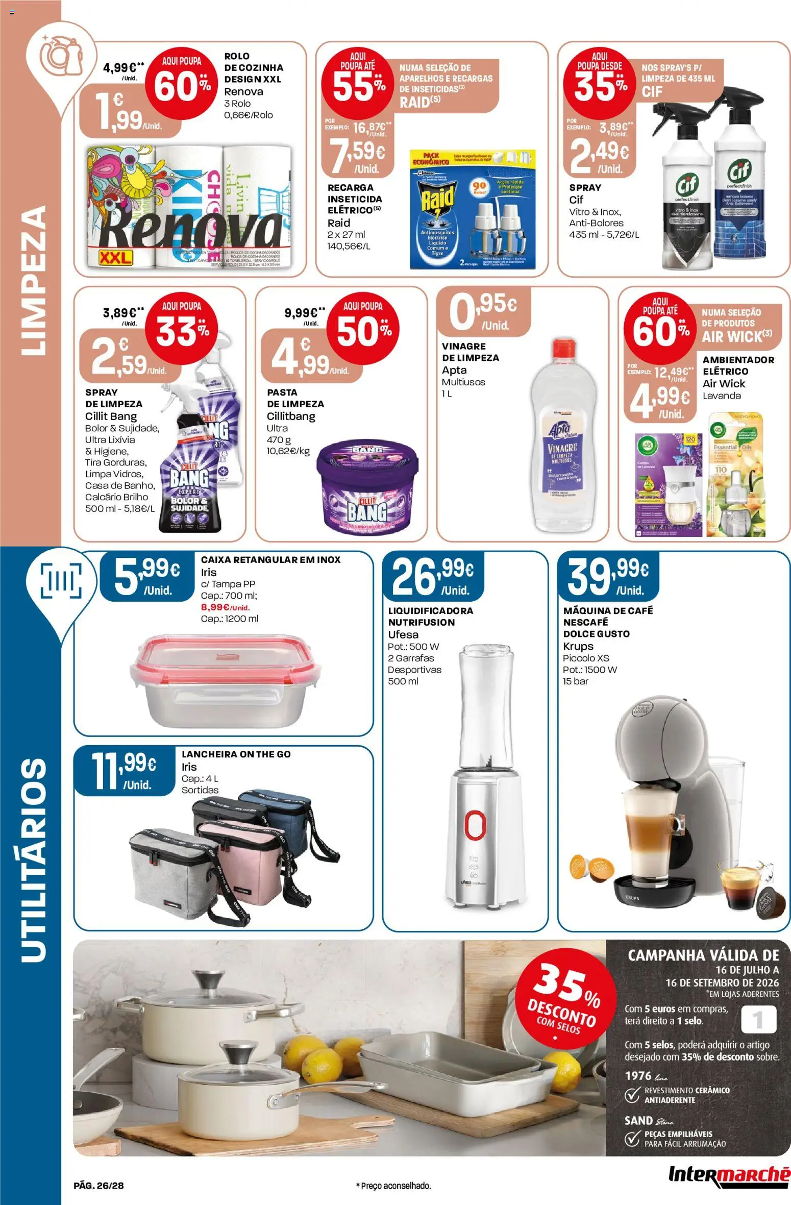 Intermarché Folheto Contact │ válido de 16/07/2026 | Página: 26 | Produtos: Vinagre, Caixa, Café, Dolce gusto