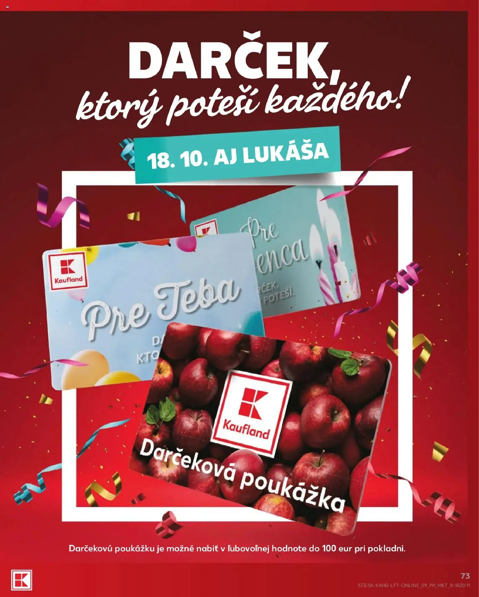 Nové Kaufland akcie – leták je platný od 15.10.2026 | Strana: 73