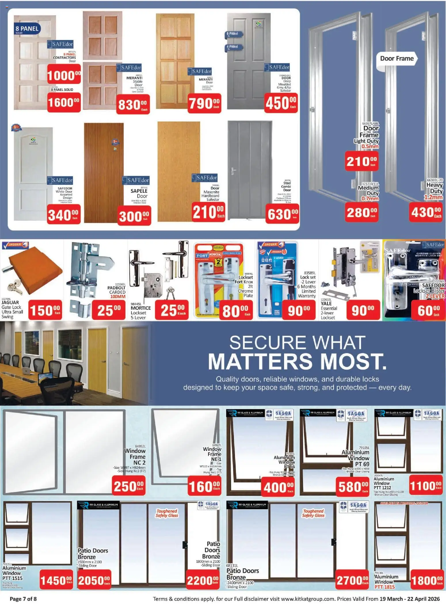 New KIT KAT Cash & Carry catalogue – valid from 19.03.2026 | Page: 7 | Products: Frame, Plate, Door frame, Lock