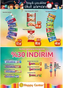 11 Eylül 2026 tarihinden itibaren geçerli olan Happy Center kataloğu önizlemesi | Sayfa: 7 | Ürünler: Sakız, Çilek, Karpuz, Nane