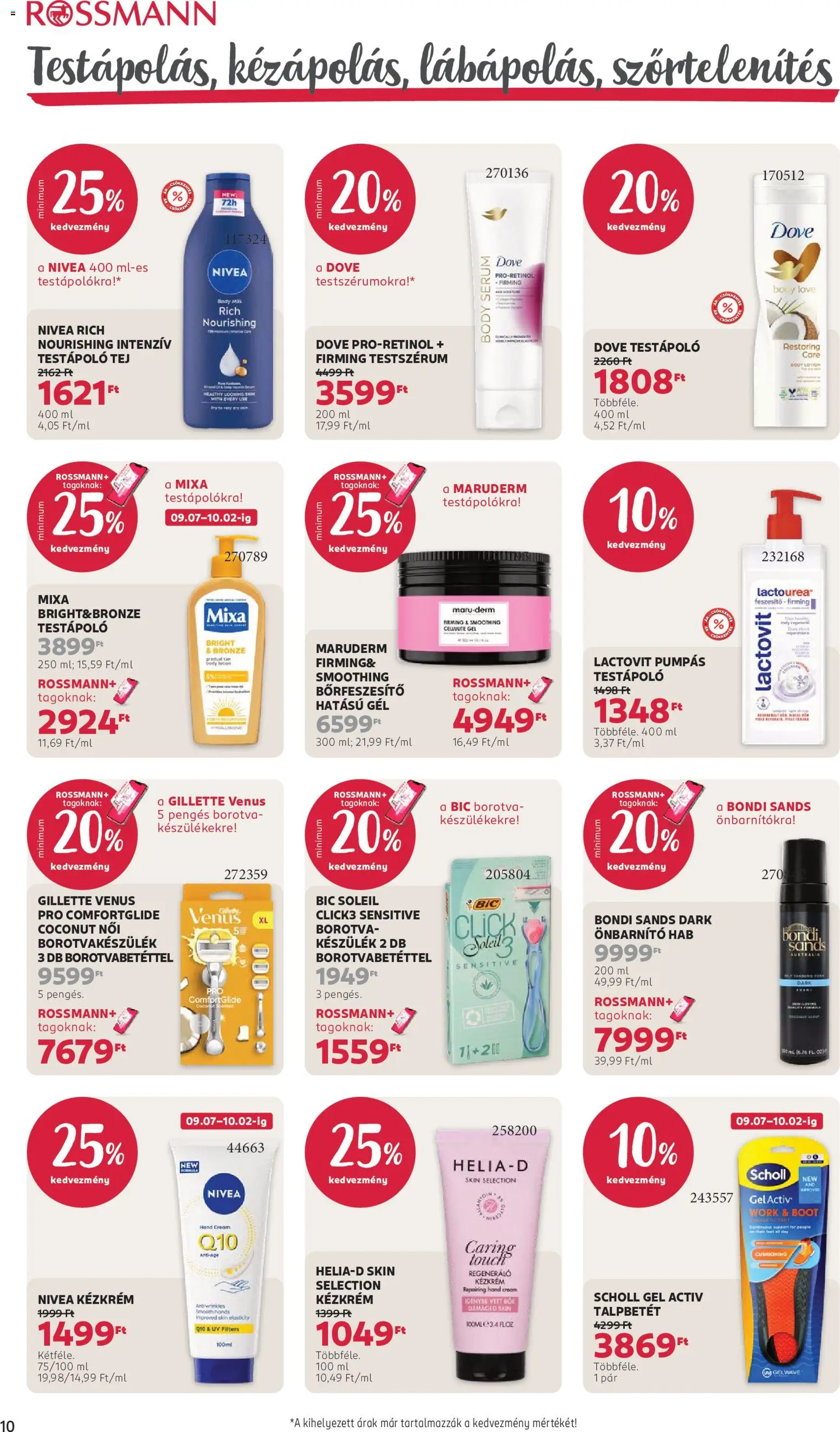 Rossmann akciós ujság - amely érvényes a következő dátumtól: 2026.09.21. | Oldal: 12 | Termékek: Body, Lactovit, Nivea, Kézkrém