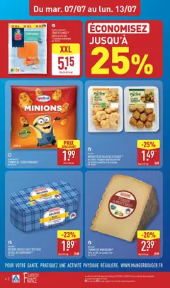 Aldi - Prévisualisation de MY VAY® NUGGETS OU FALAFELS VEGGIE(A), Au choix : nuggets végétaux de blé ou falafels menthe et coriandre. valide à partir de 07/07/2026 | Page: 8 | Produits: Menthe, Pomme de terre, Sel, Coriandre