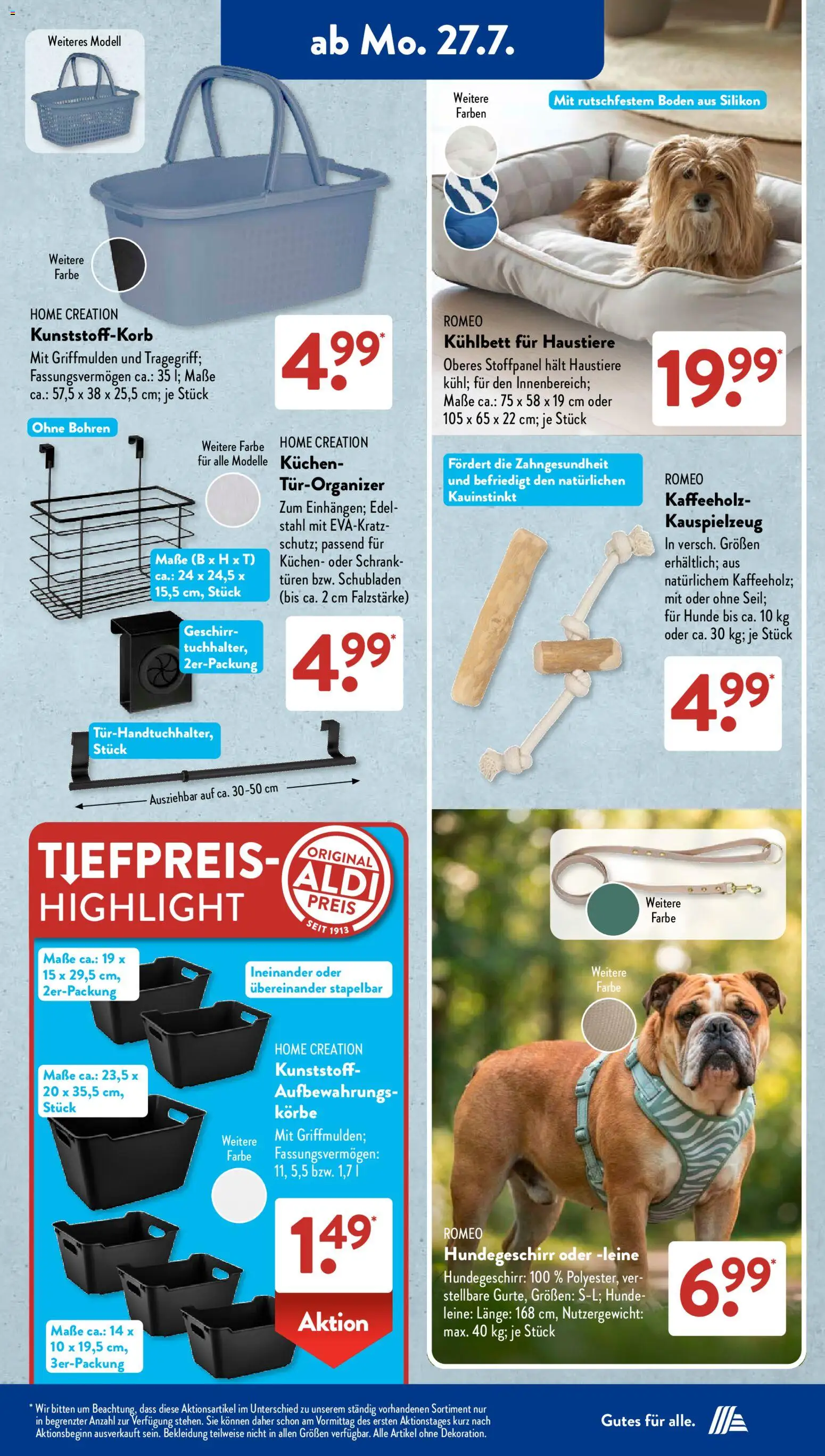 Aldi Süd Prospekt – gültig ab 27.07.2026 | Seite: 14 | Produkte: Rumpsteak, Dusche, Teppich, Asbach