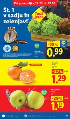 Lidl katalog akcije – veljaven od 15.10.2026 | Stran: 51 | Izdelki: Kos, Jabolka, Solata, Sadje