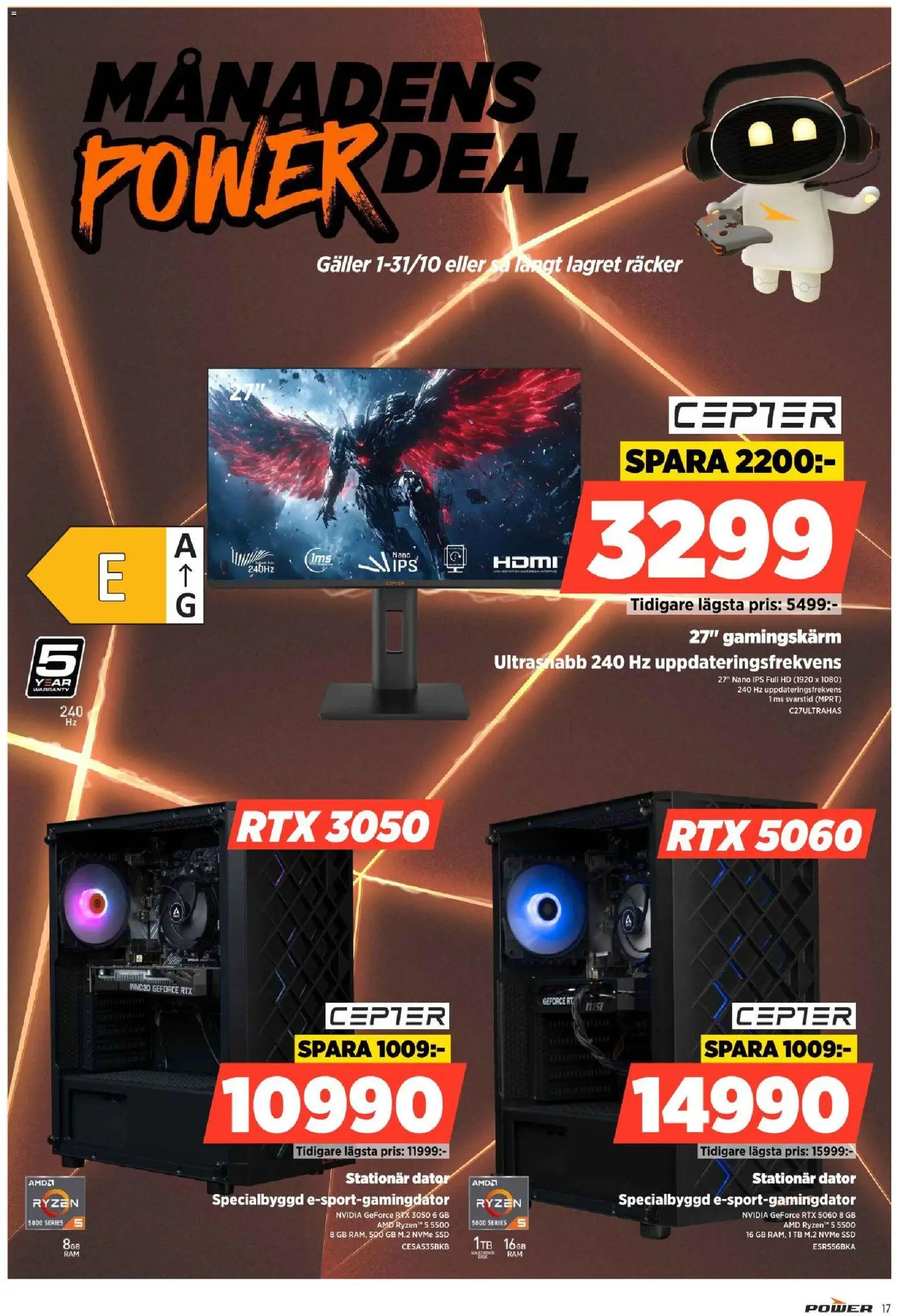 Power reklamblad aktuell från 12/10/2026 | Sida: 17 | Produkter: Galler, Dator
