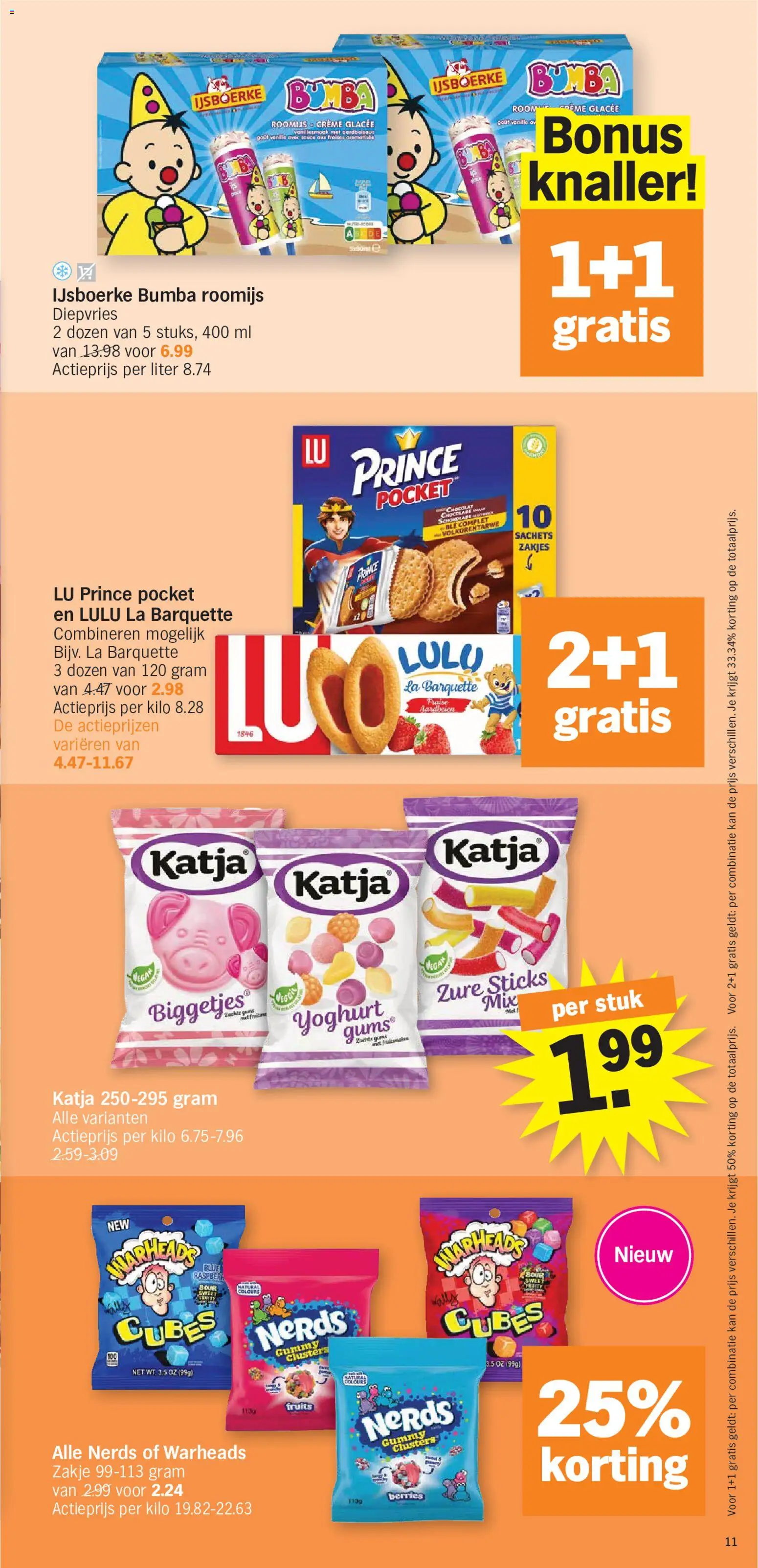 {H1} | Pagina: 11 | Producten: Aardbeien, La, Crème, Chocolade