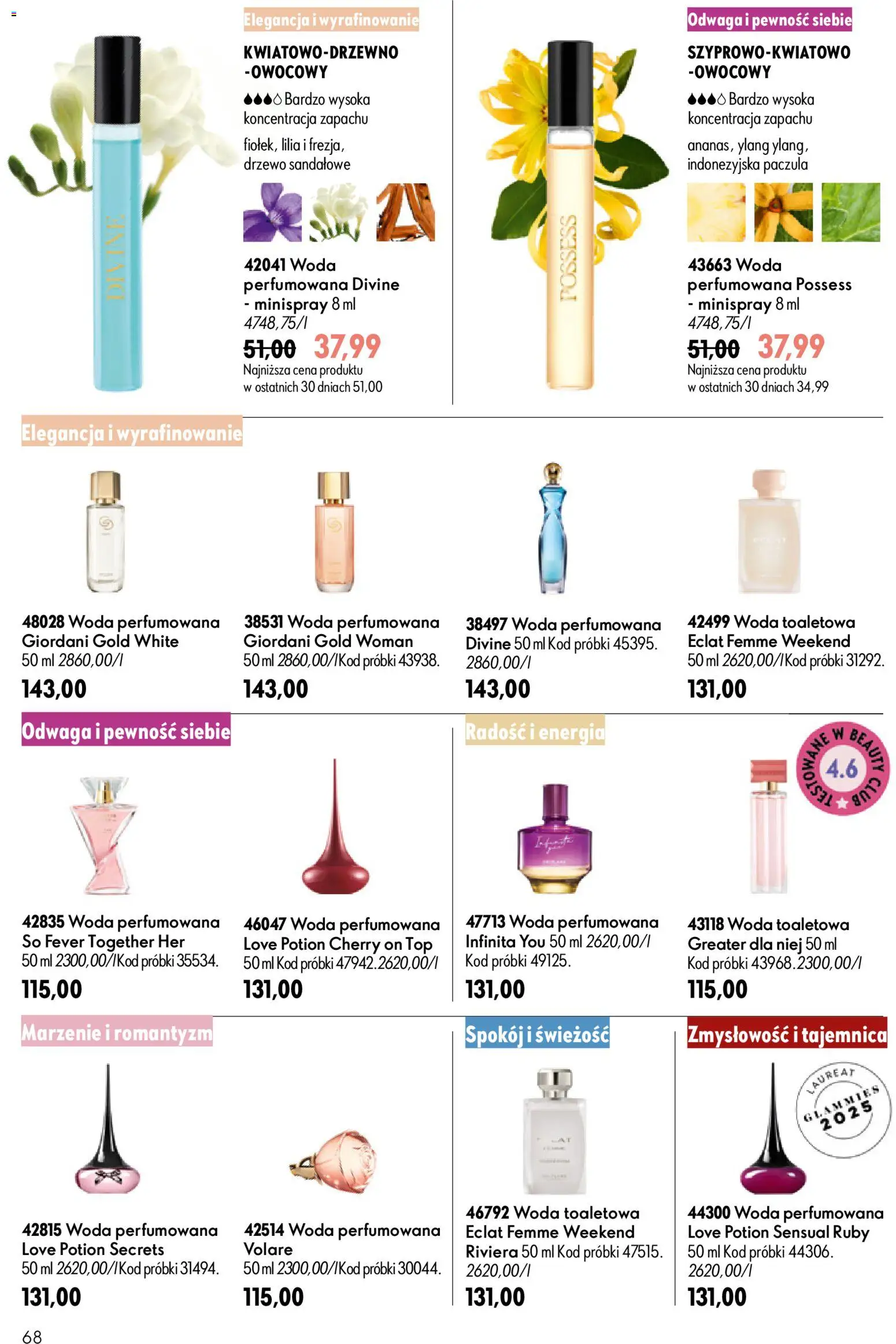 Oriflame Katalog 11 2026 od 29.07.2026 | Strona: 68 | Produkty: Top, Woda toaletowa, Woda