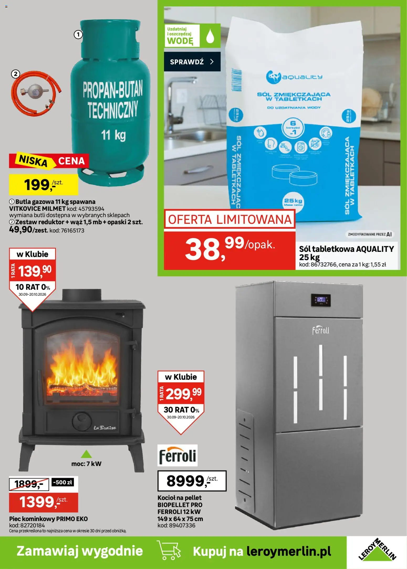 Leroy Merlin gazetka od 30.09.2026 | Strona: 33 | Produkty: Zając, Piec kominkowy, Sól