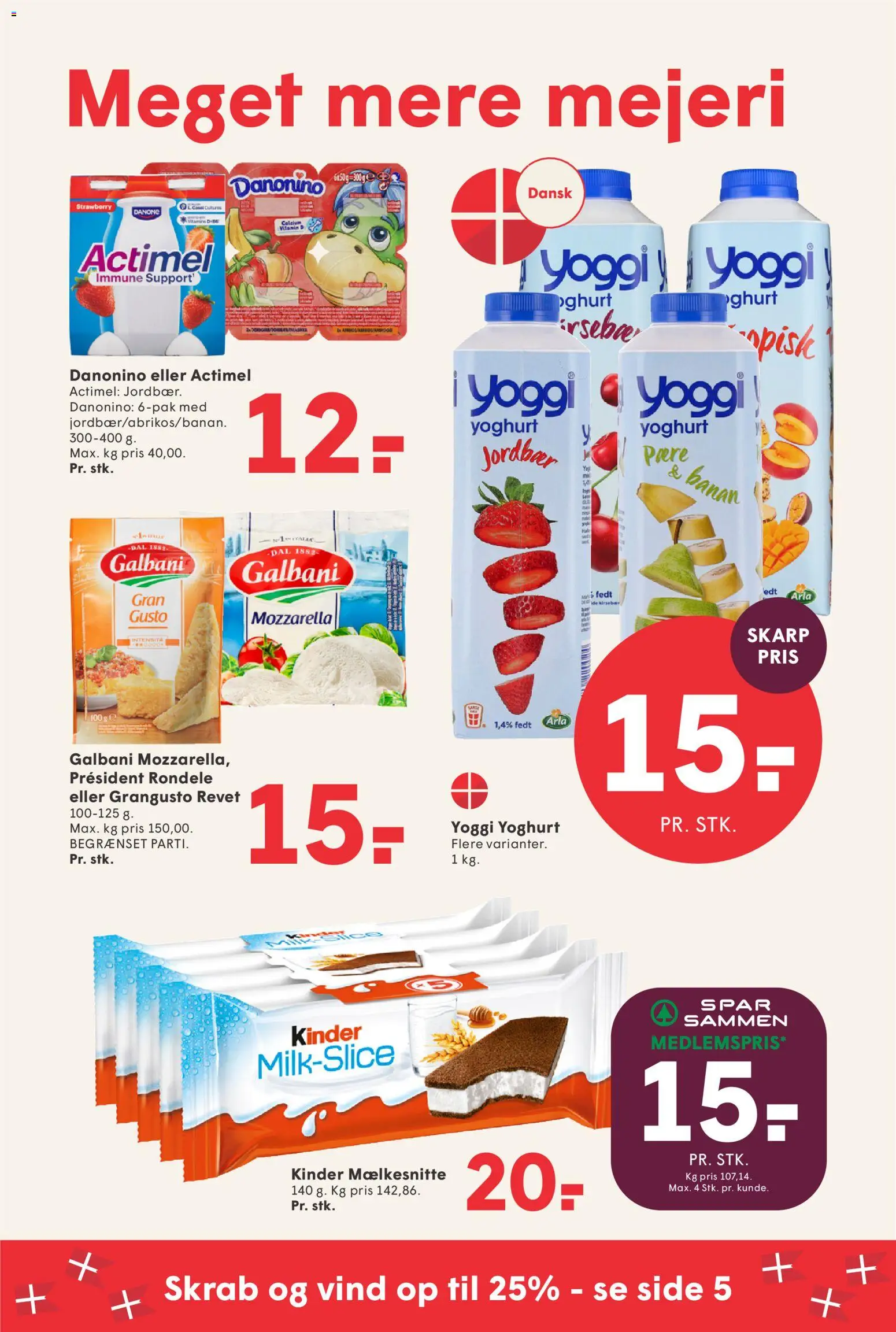 Spar tilbudsavis – gyldig fra 11/09/2026 | Side: 8 | Produkter: Yoghurt, Jordbær, Mozzarella