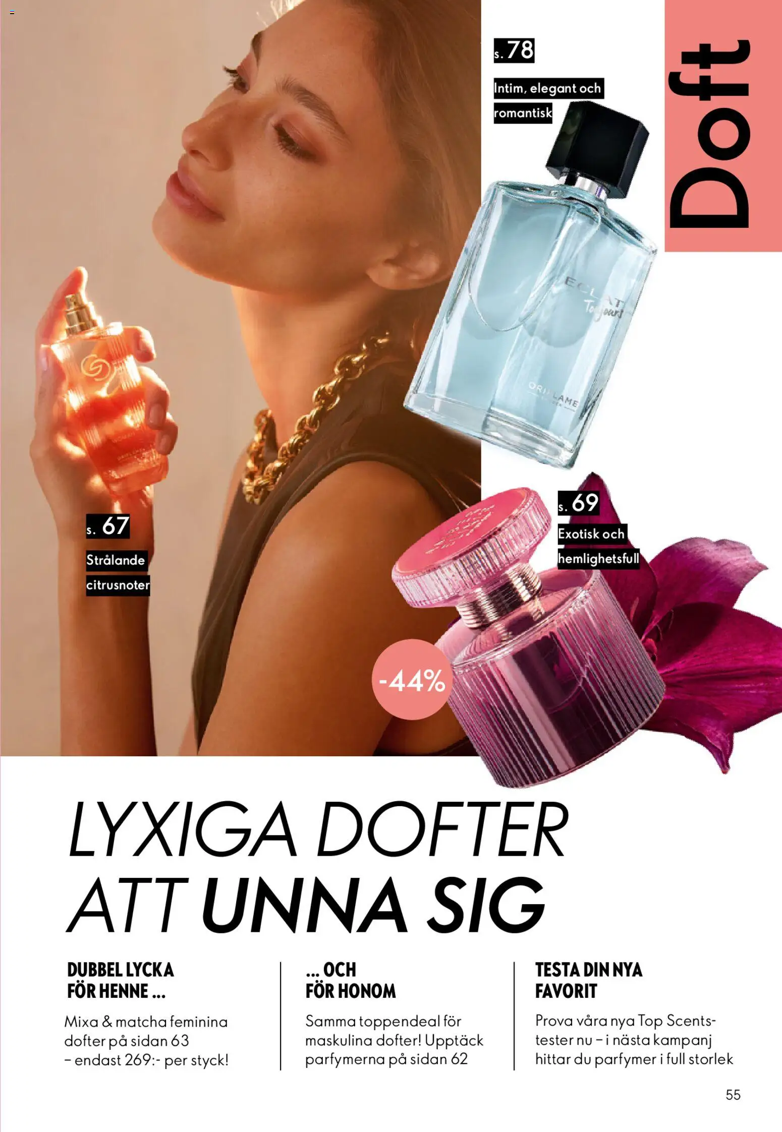 Oriflame reklamblad aktuell från 01.04.2026 | Sida: 55 | Produkter: Doft