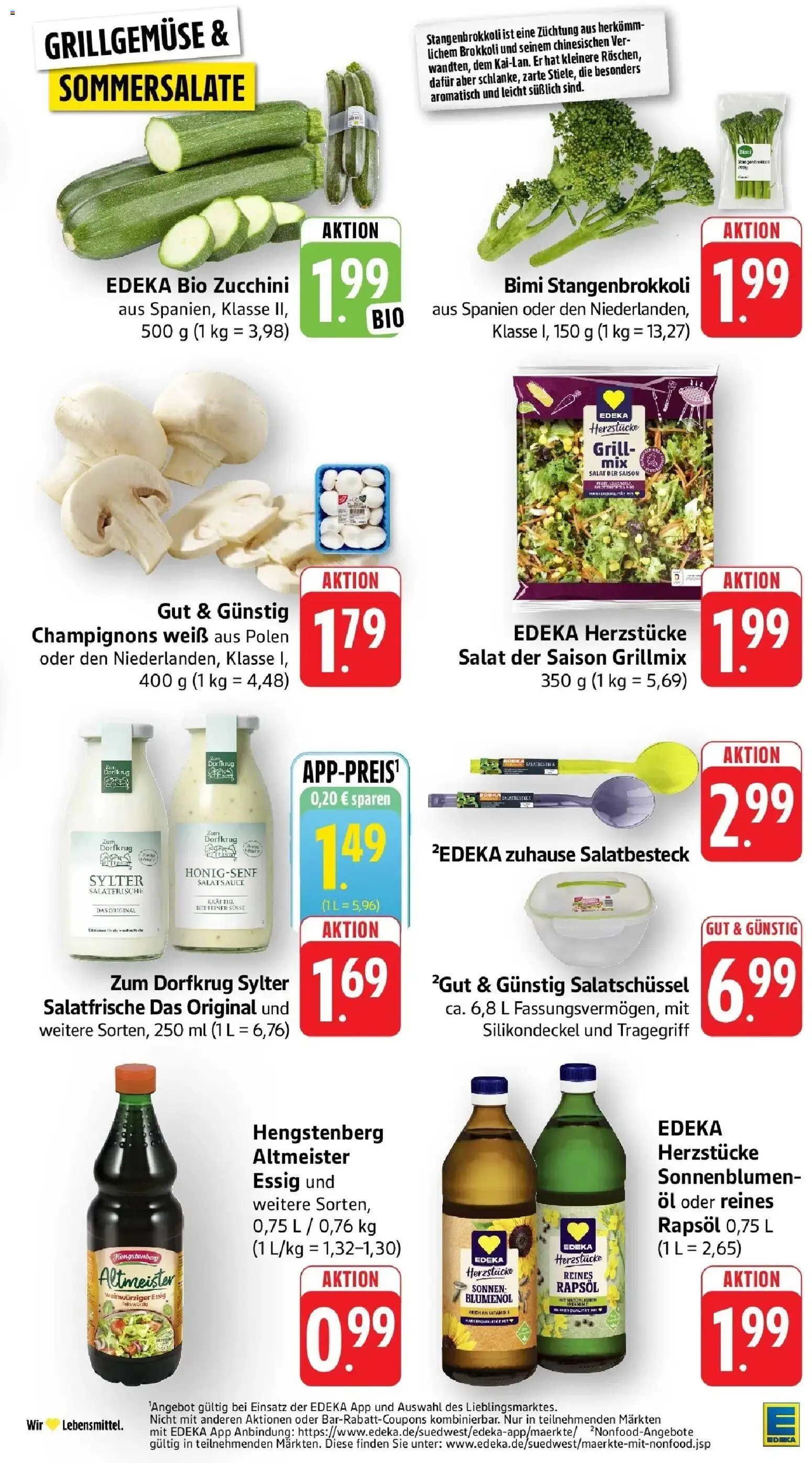 Angebote – gültig ab 27.04.2026 | Seite: 11 | Produkte: Öl, Rapsöl, Champignons, Salat