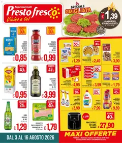 Anteprima del volantino Presto Fresco volantino valido a partire dal 03/08/2026