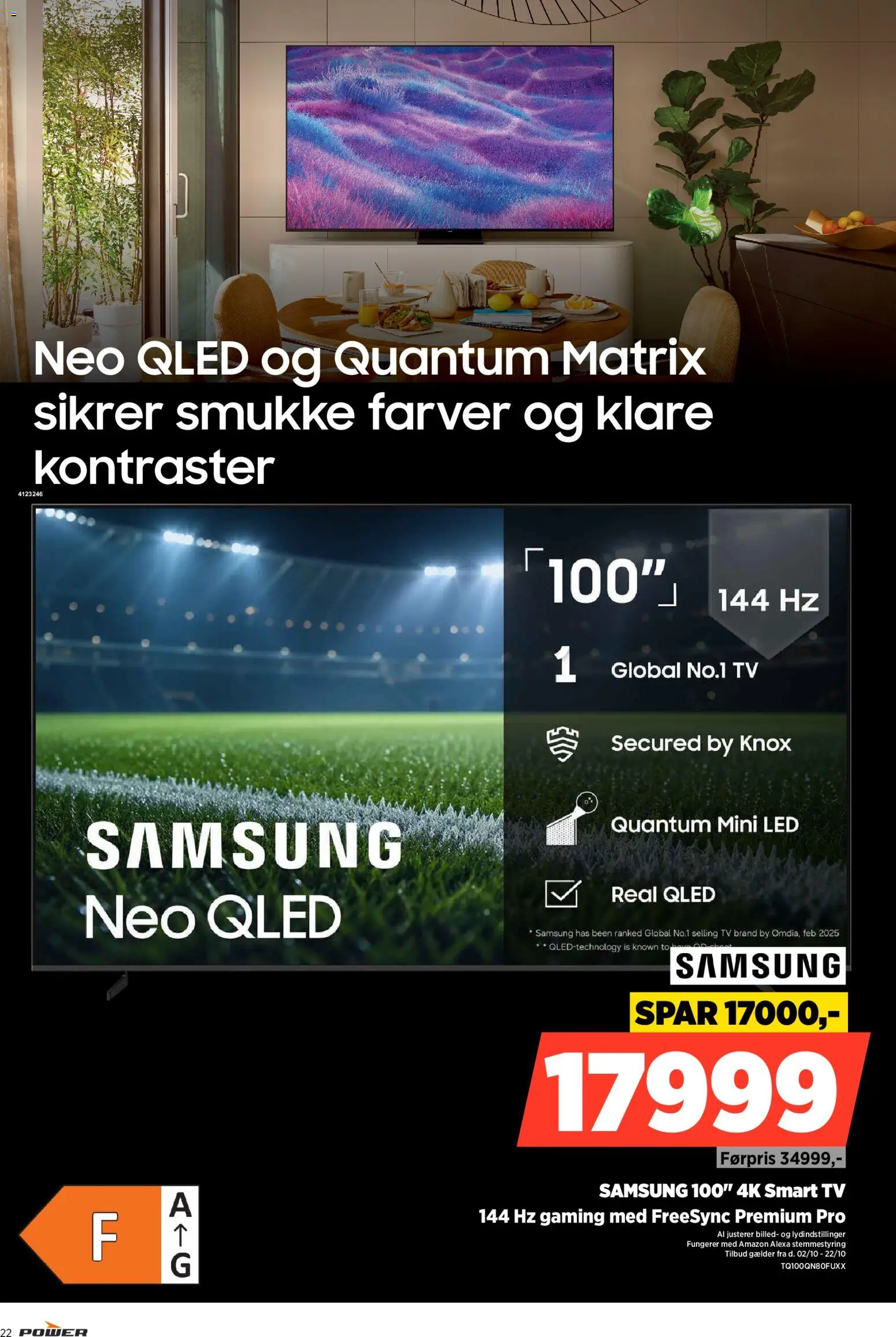 Power tilbudsavis – gyldig fra 09/10/2026 | Side: 22 | Produkter: Smart TV, Is, TV