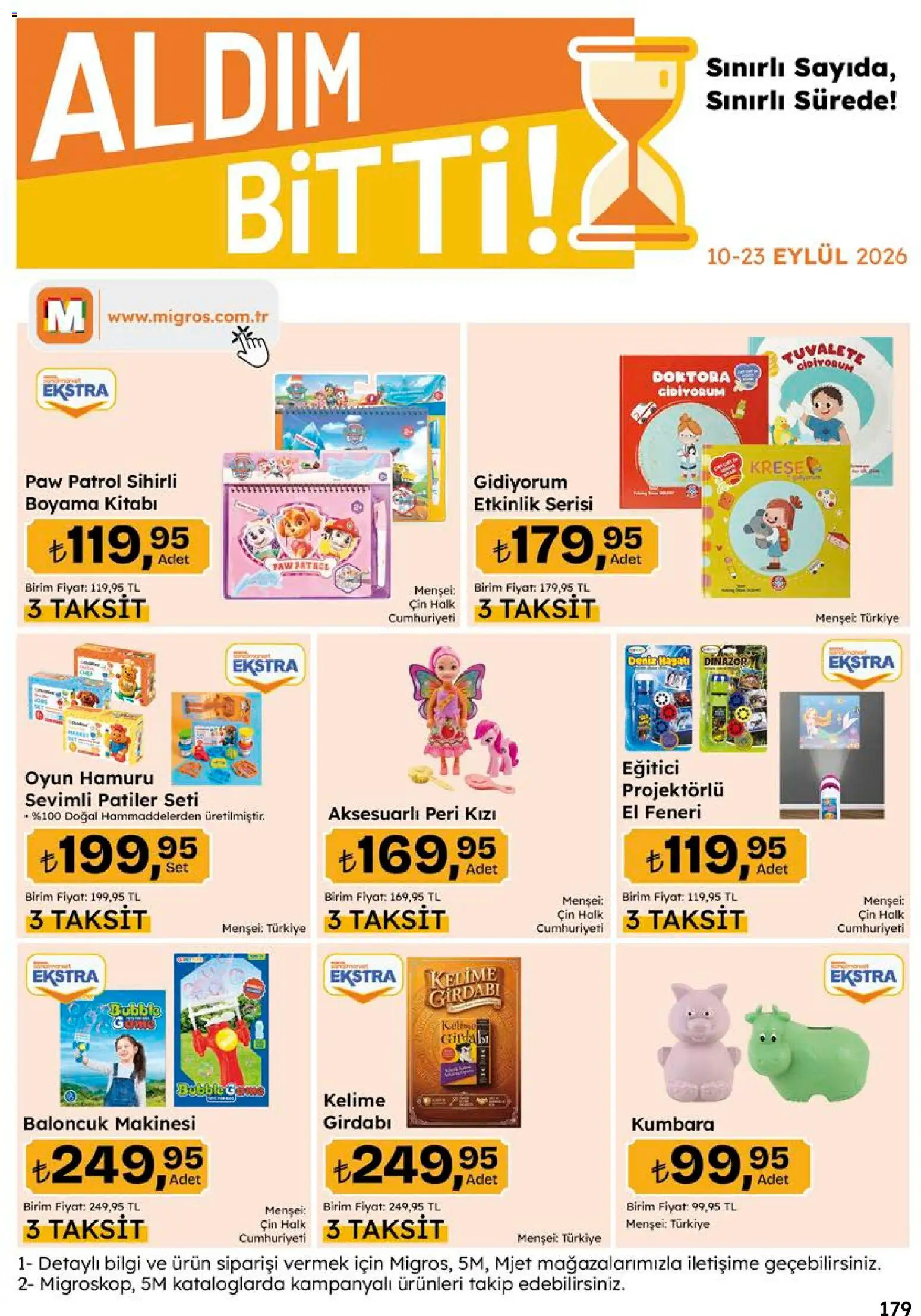 Migros Katalog - 5M Migroskop Dijital - 10 Eylül 2026 tarihinden itibaren geçerlidir | Sayfa: 179 | Ürünler: Cin, Oyun hamuru, Oyun