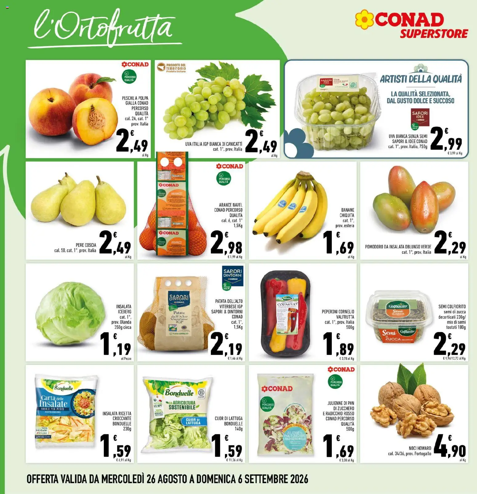 Volantino Conad del 26/08/2026 | Pagina: 4