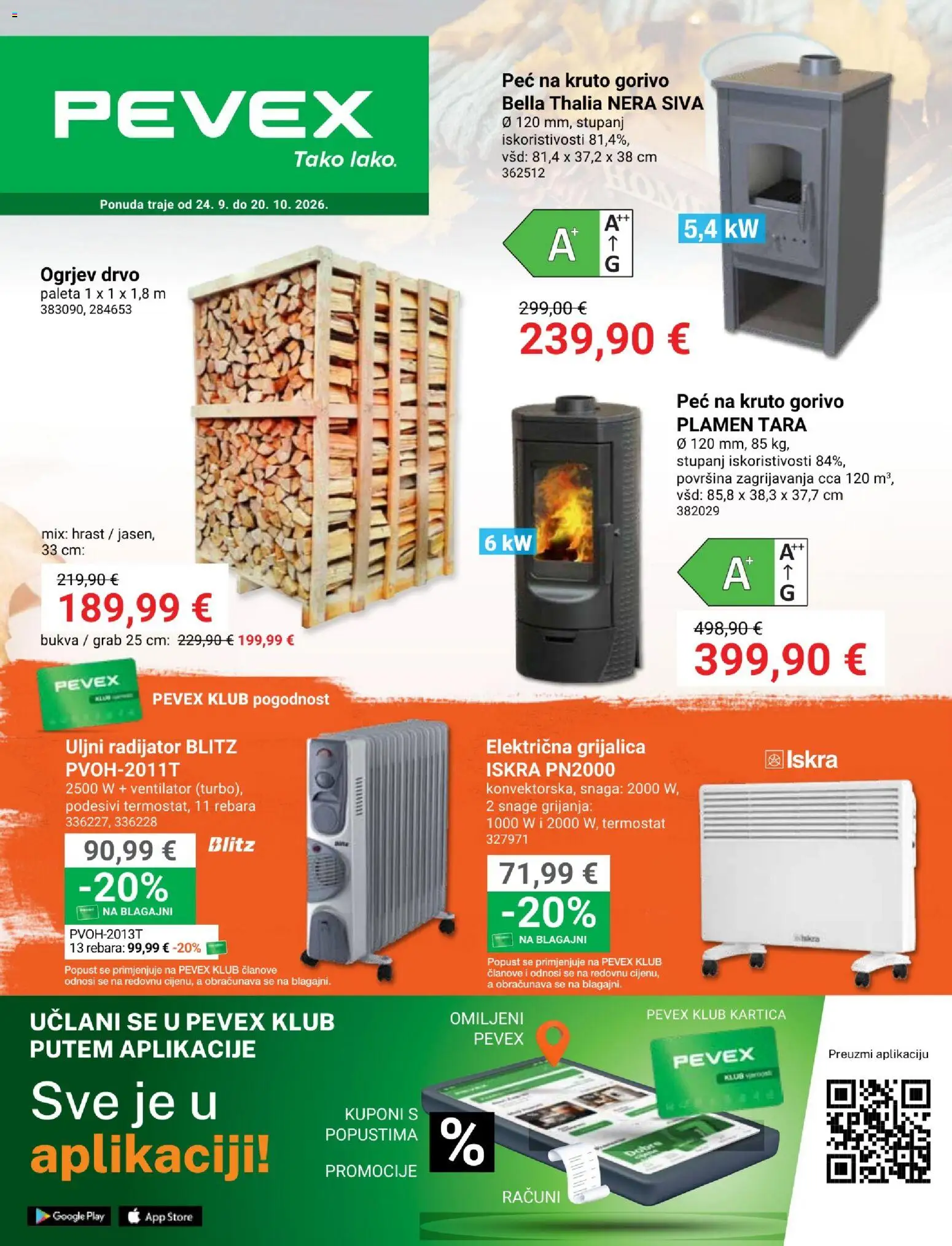 Pevex katalog | vrijedi od 24.09.2026 | Stranica: 1