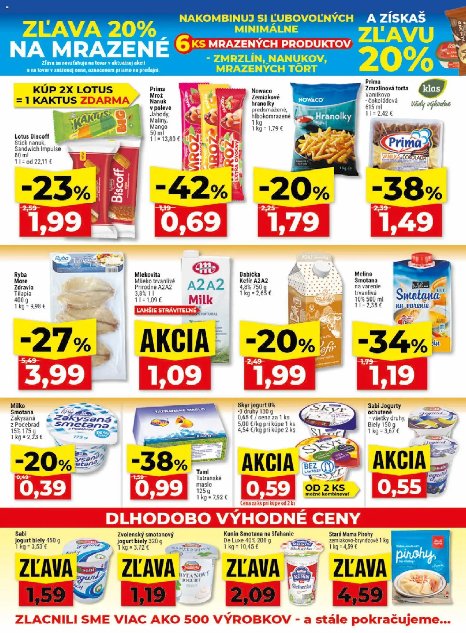 Nové Klas akcie – leták je platný od 31.08.2026 | Strana: 9 | Produkty: Jogurt, Nanuk, Tilápia, Vanilka