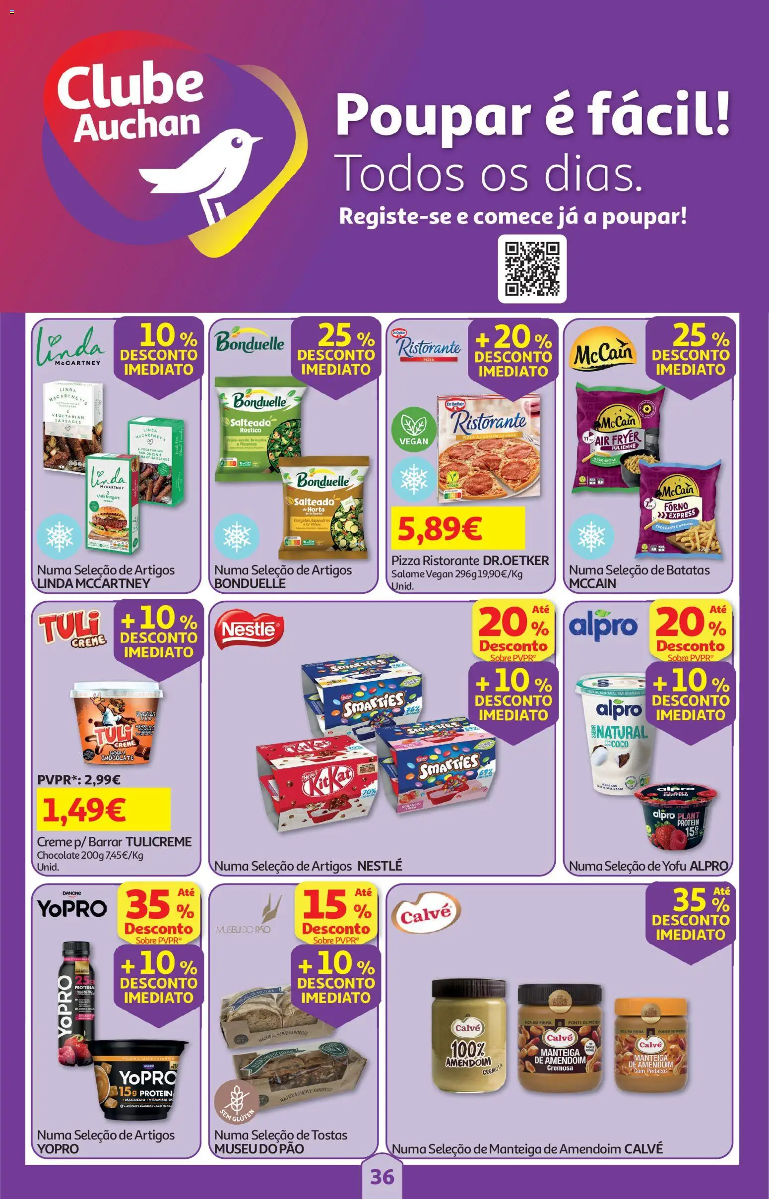 Auchan folheto │ válido de 04.06.2026 | Página: 36 | Produtos: Forno, Tostas, Chocolate, Salame