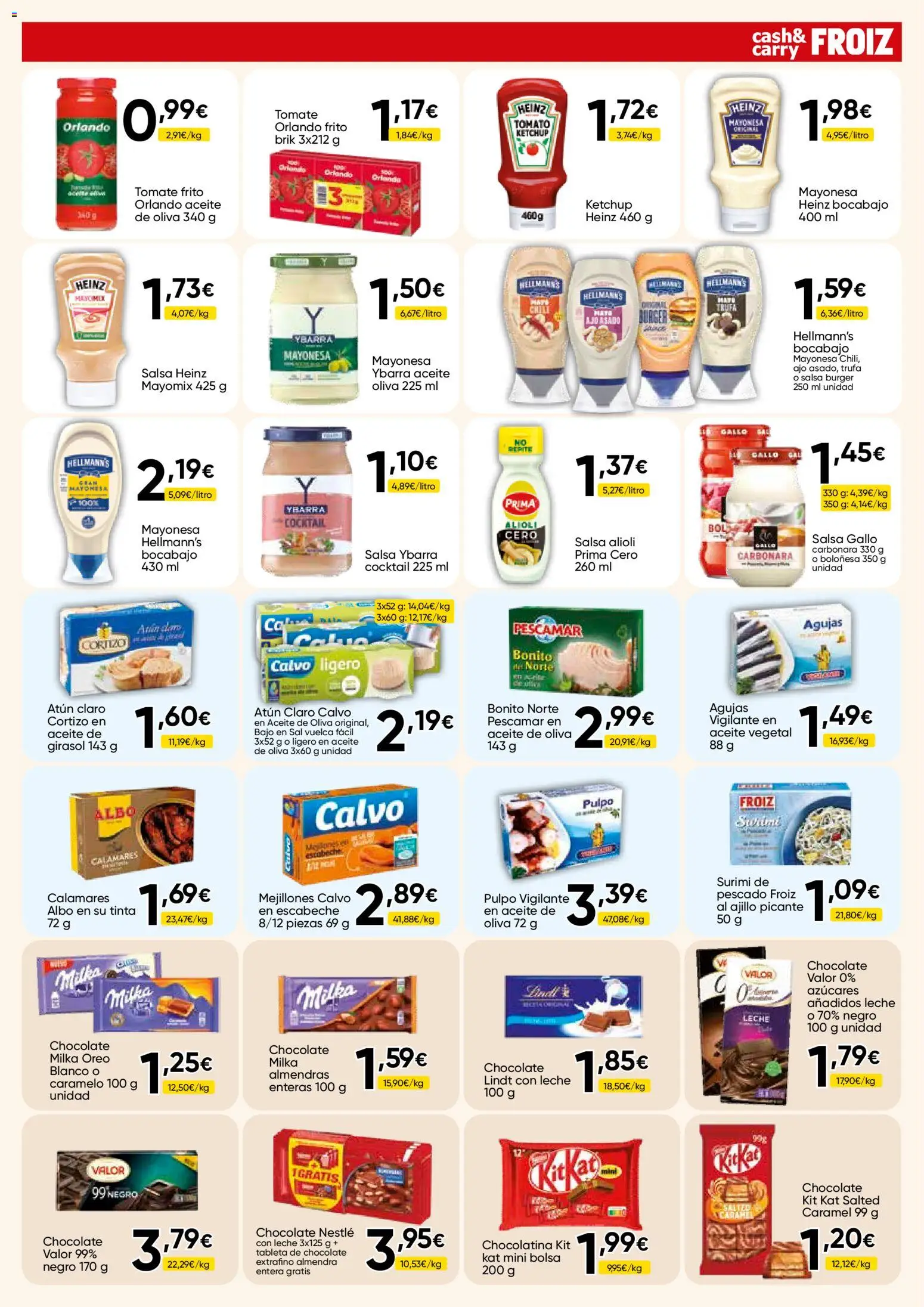 Froiz - Folleto Cash │ válido desde el 14.05.2026 | Página: 3 | Productos: Calamares, Pescado, Tableta, Aceite de oliva