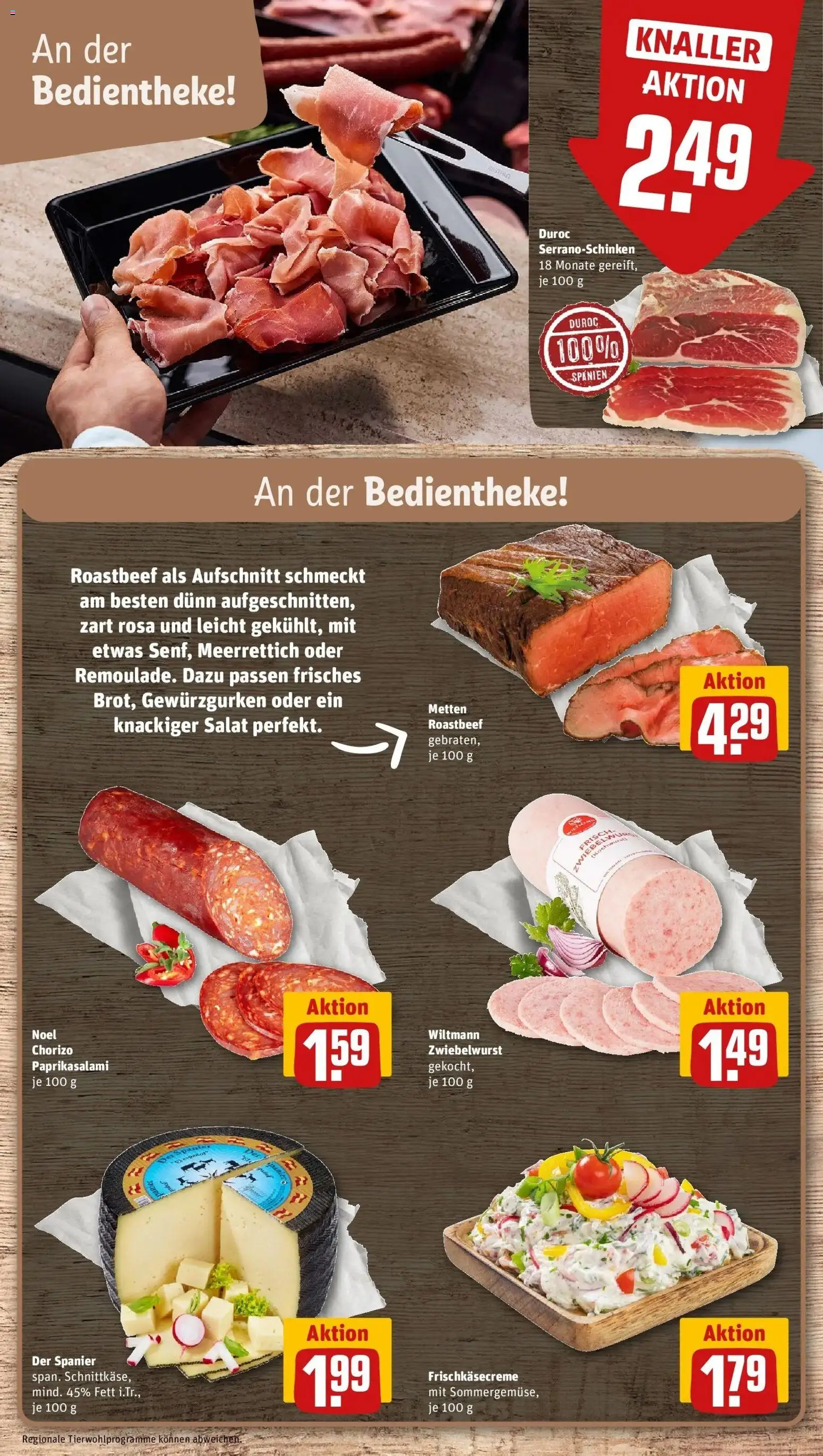 REWE Prospekt ab 24.08.2026 zum Blättern » Angebote | Seite: 11 | Produkte: Roastbeef, Salat