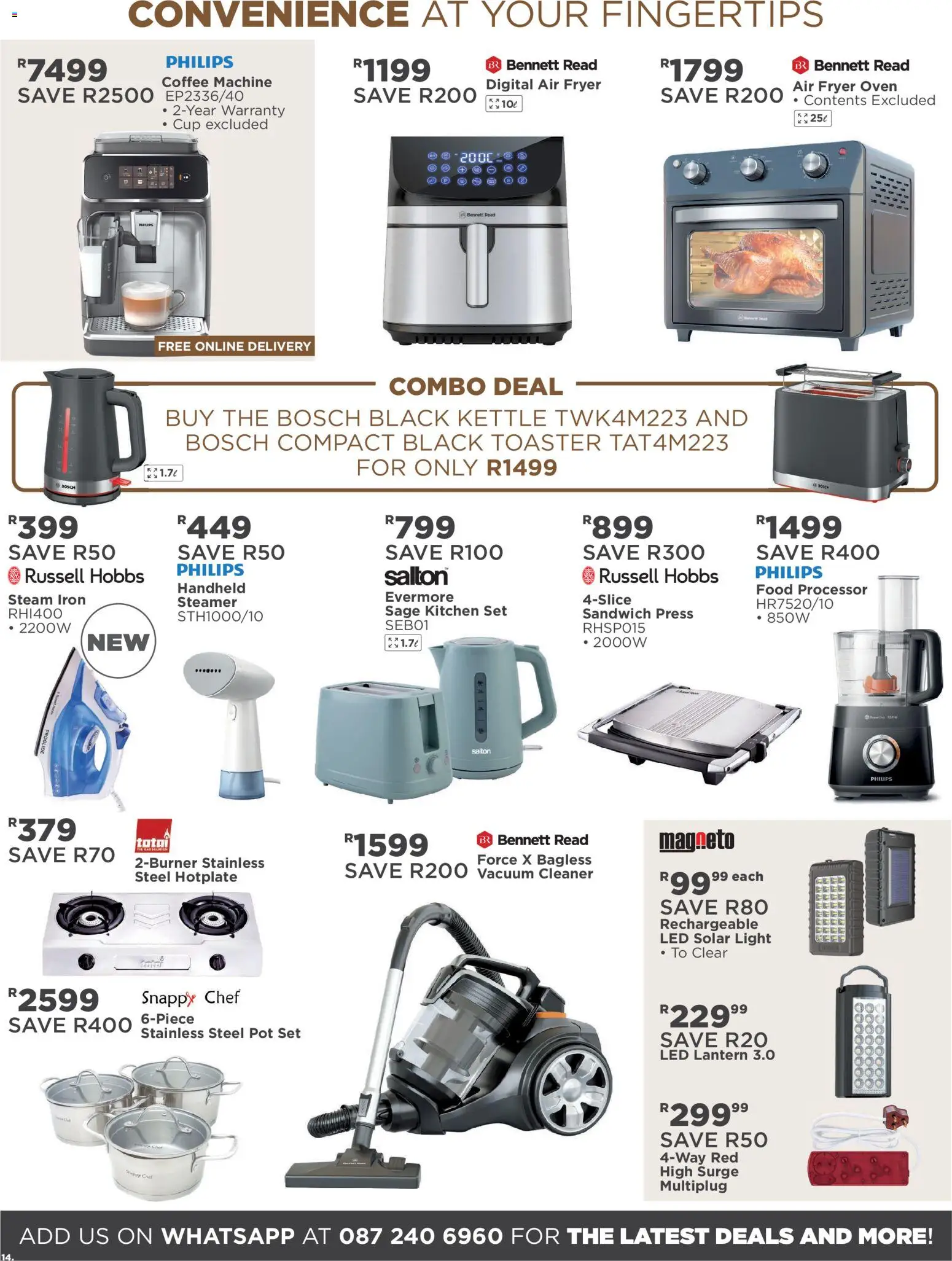 New House and Home catalogue – valid from 10/08/2026 | Page: 14 | Products: Lantern, Oven, Kettle, Vacuum cleaner