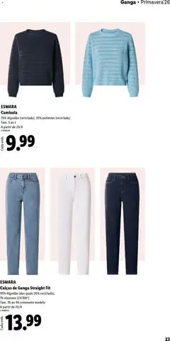 Pré-visualização Camisola, 70% Algodão (reciclado), 30% poliéster (reciclado), Tam. S ao L, A partir de 20/4 válido de 20.04.2026 | Página: 23 | Produtos: Jeans, Algodão, Calças, Camisola
