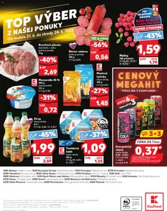 Kaufland leták platný od 18.06.2026 | Strana: 84 | Produkty: Šalát, Cola, Maliny, Energetický nápoj