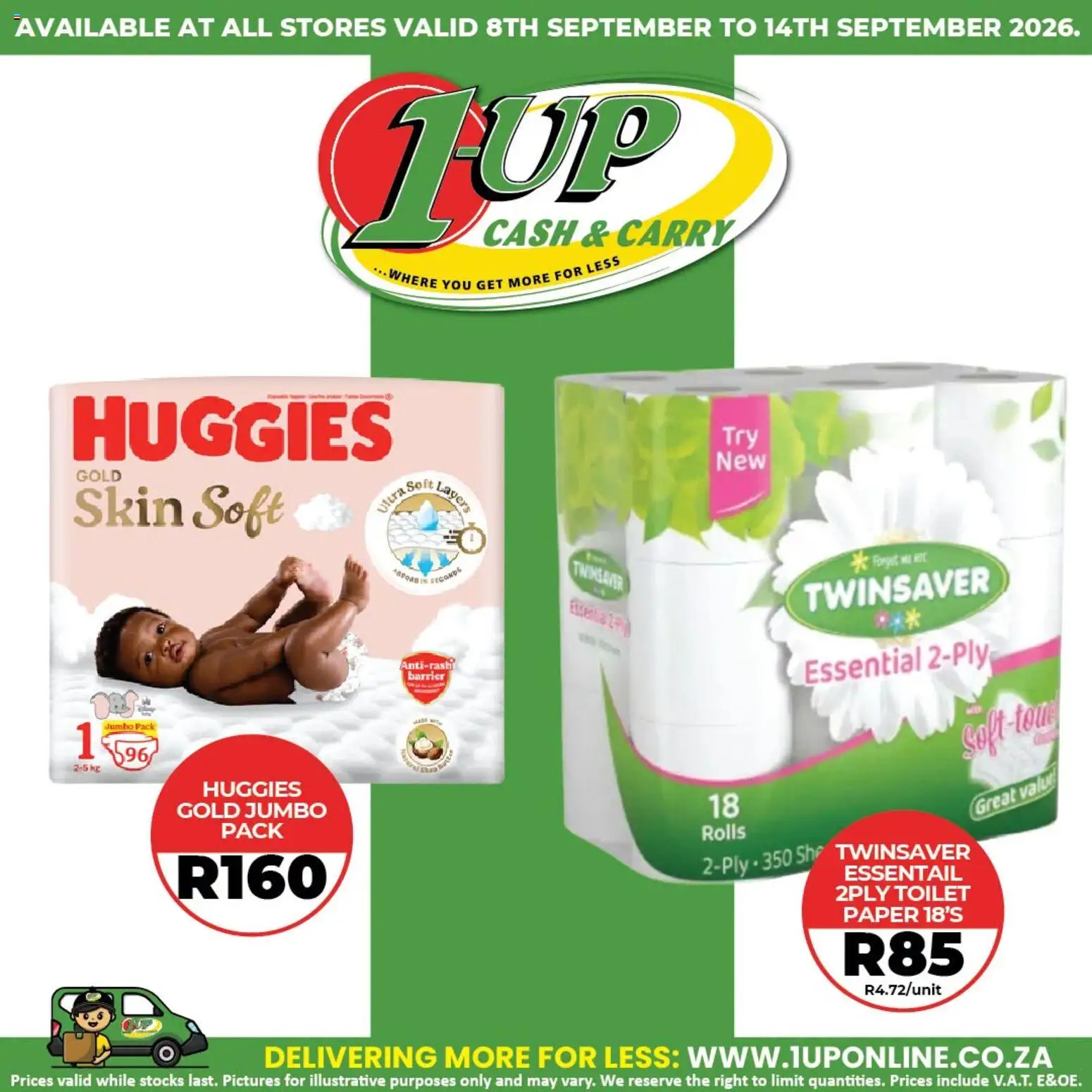 New 1UP Cash & Carry catalogue – valid from 08/09/2026 | Page: 3 | Products: Toilet, Paper, Toilet paper
