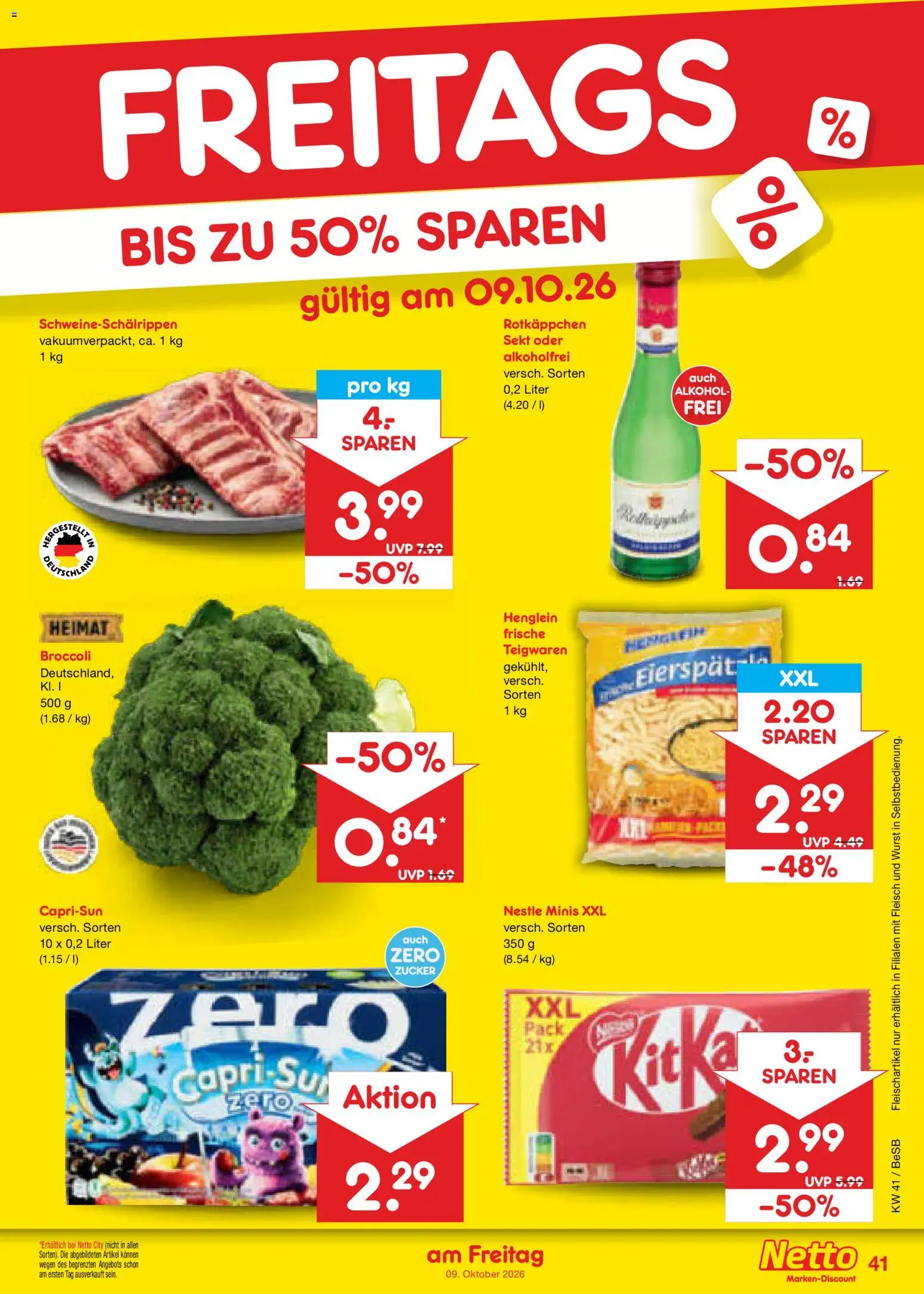 Netto Marken-Discount Prospekt – gültig ab 05.10.2026 | Seite: 53 | Produkte: Alkohol, Zucker, Wurst, Fleisch