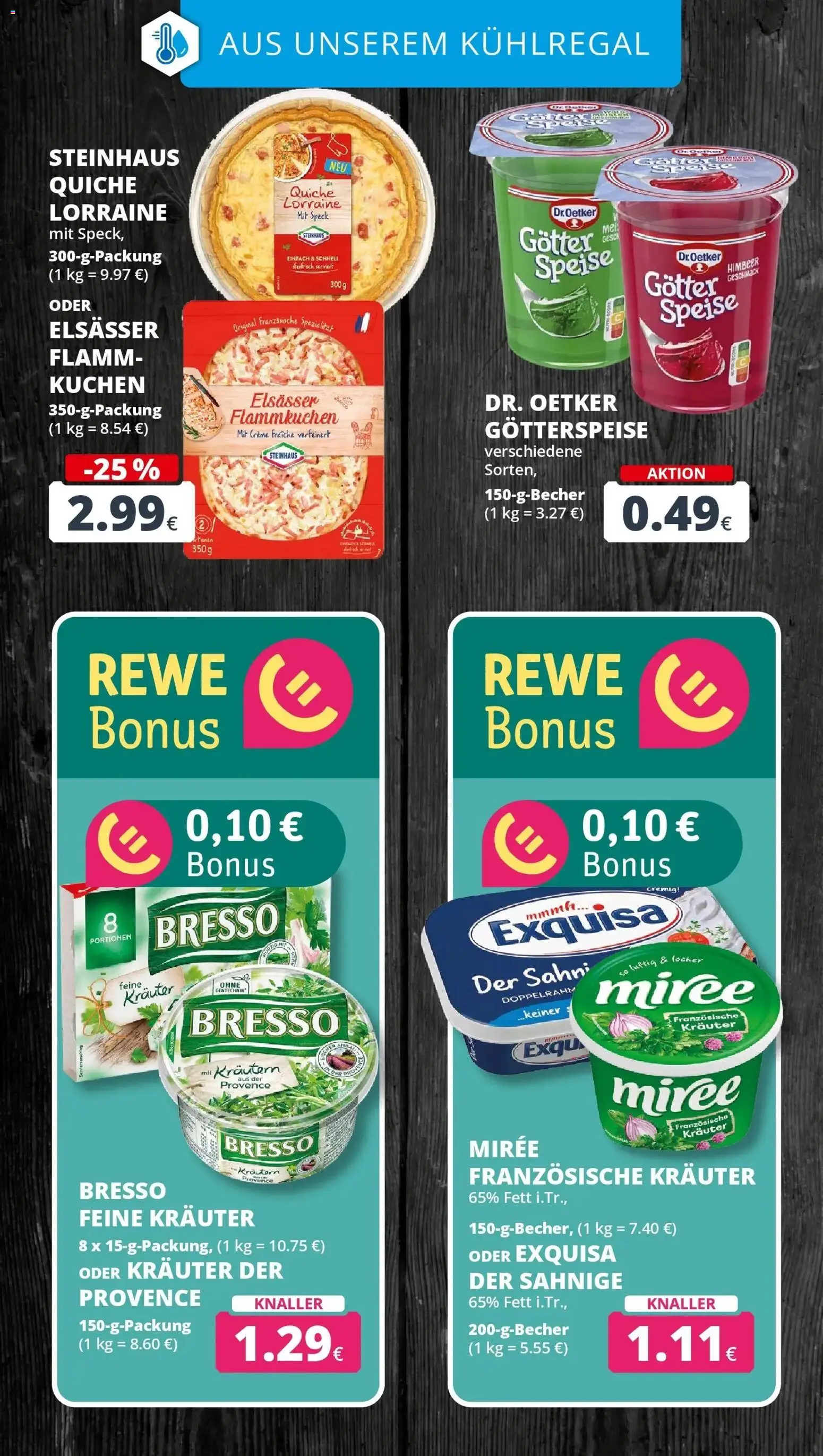 REWE Prospekt ab 17.08.2026 zum Blättern » Angebote | Seite: 15 | Produkte: Bresso, Creme, Exquisa, Kuchen