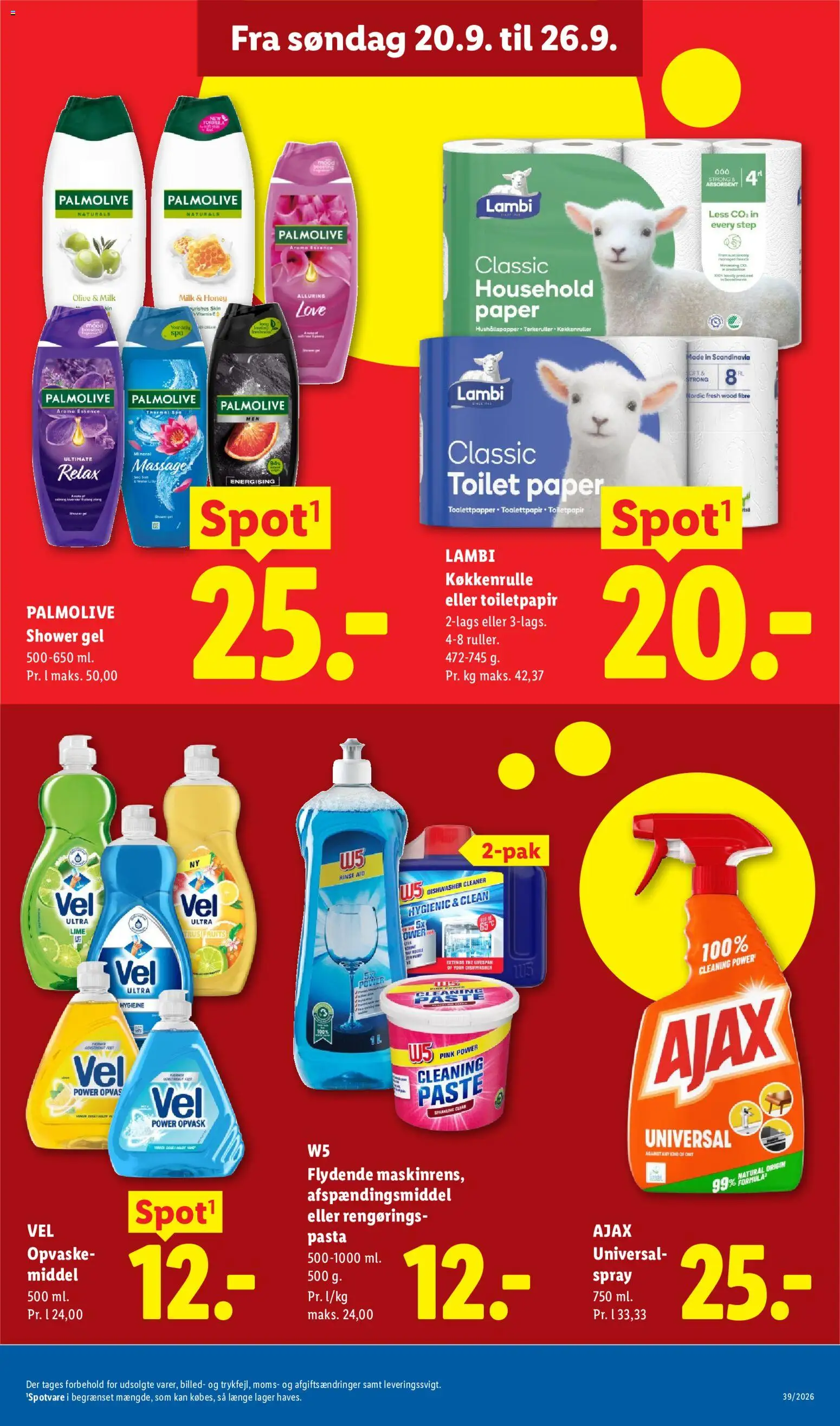 Lidl tilbudsavis – gyldig fra 20/09/2026 | Side: 14 | Produkter: Pasta, Lime, Toilet, Søm