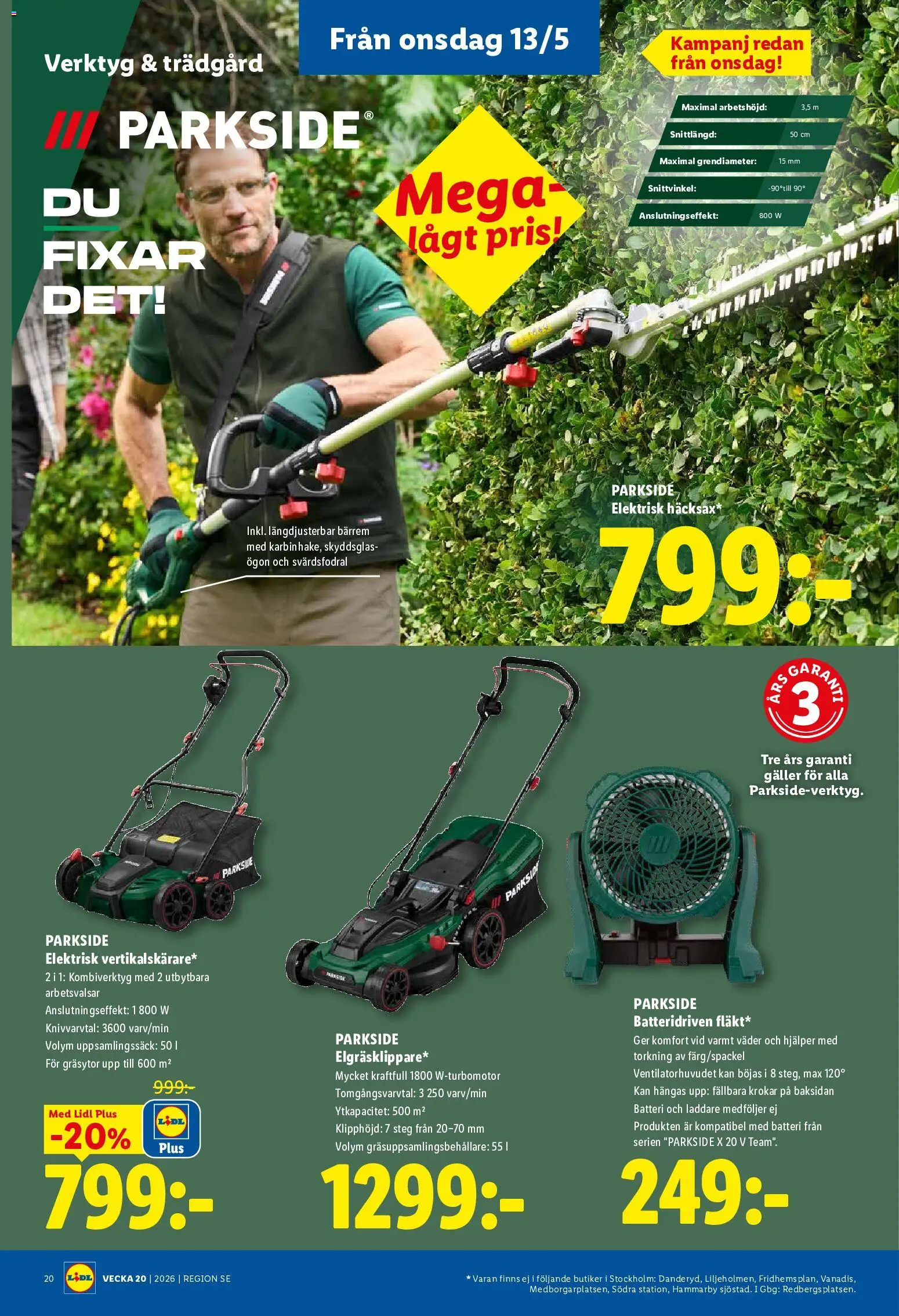 Lidl reklamblad aktuell från 11.05.2026 | Sida: 23 | Produkter: Galler, Batteri, Laddare
