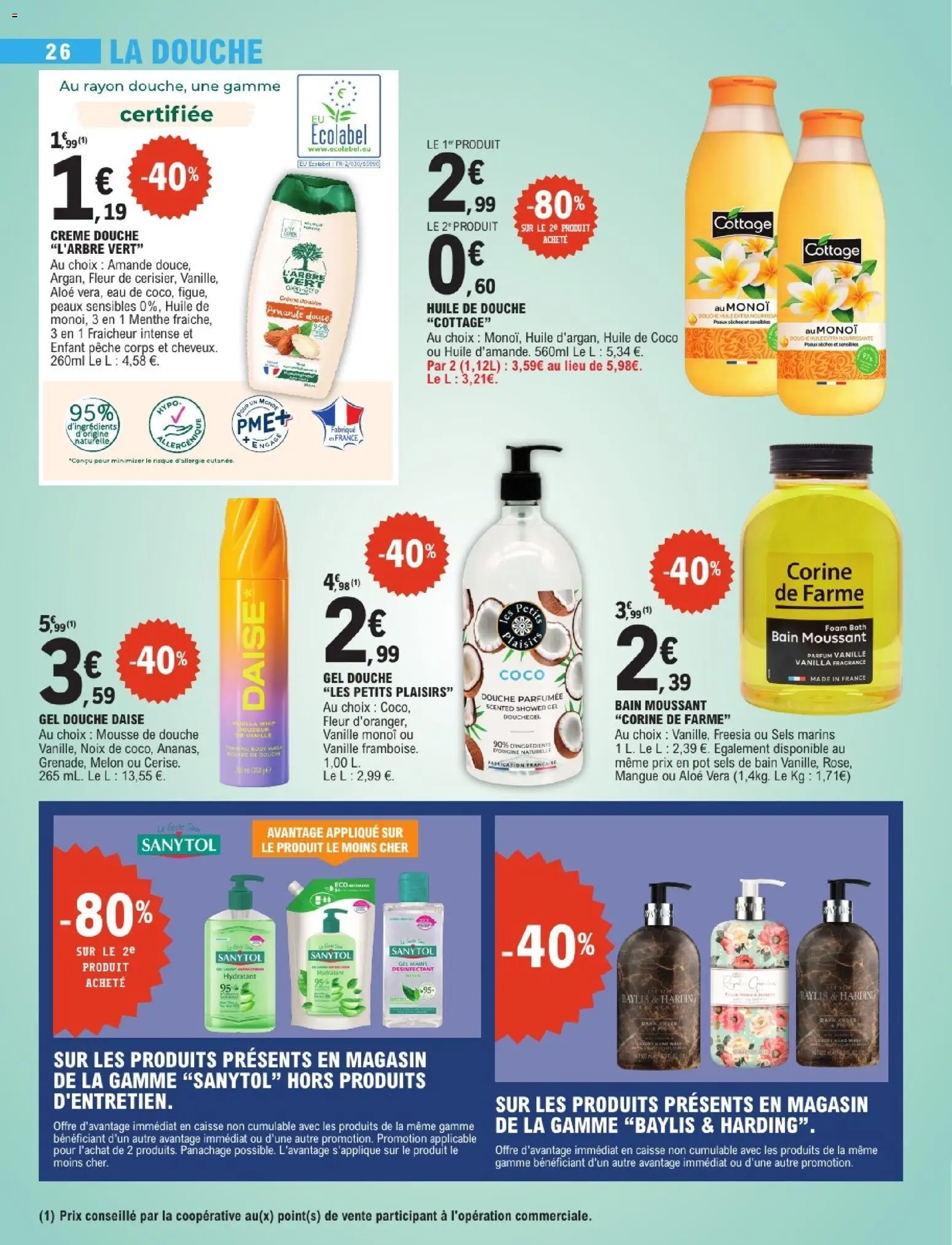 {H1} | Page: 26 | Produits: Amande, Douche, Noix, Crème