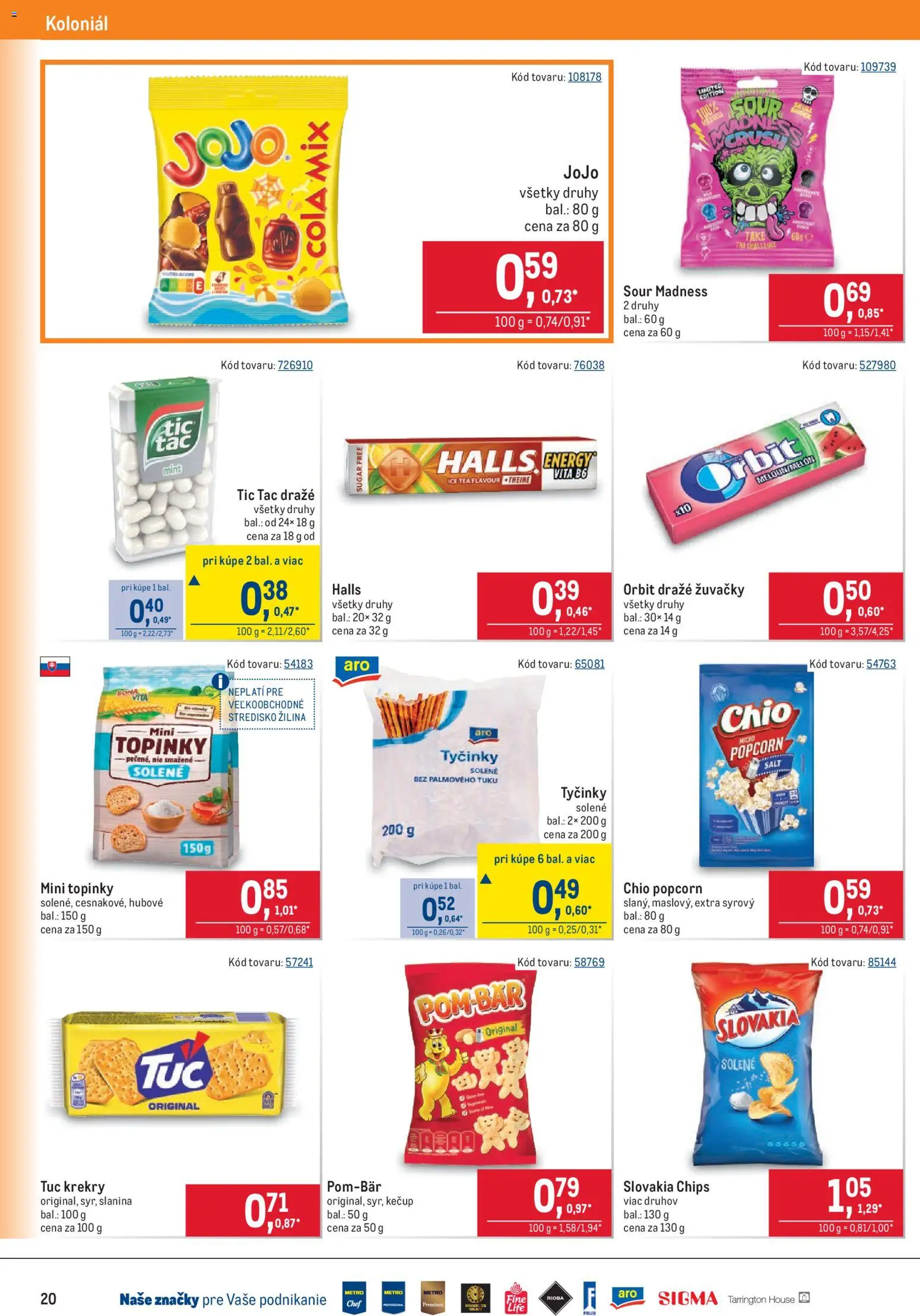 Nové Metro akcie – leták je platný od 29.07.2026 | Strana: 20 | Produkty: Slanina, Kečup, Cola
