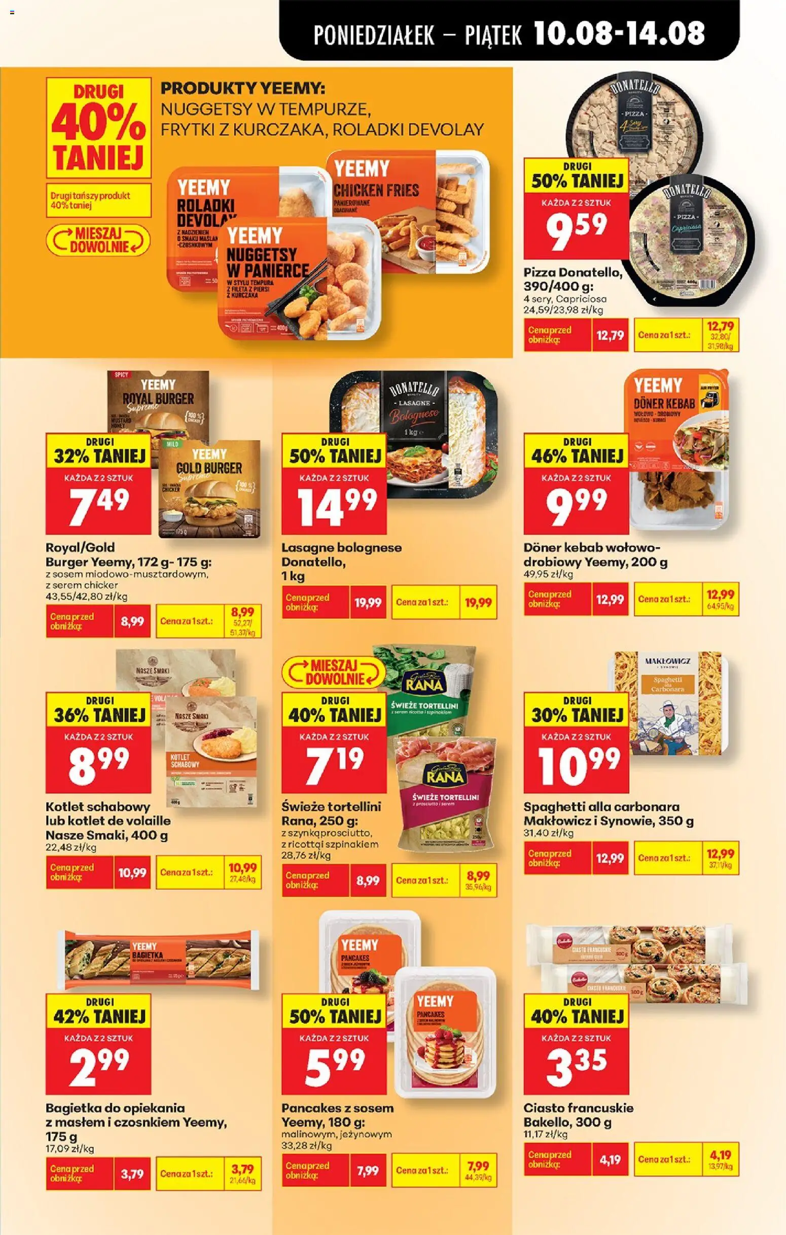 Biedronka gazetka od 10.08.2026 | Strona: 59 | Produkty: Kebab, Bagietka, Nuggetsy, Świeże tortellini
