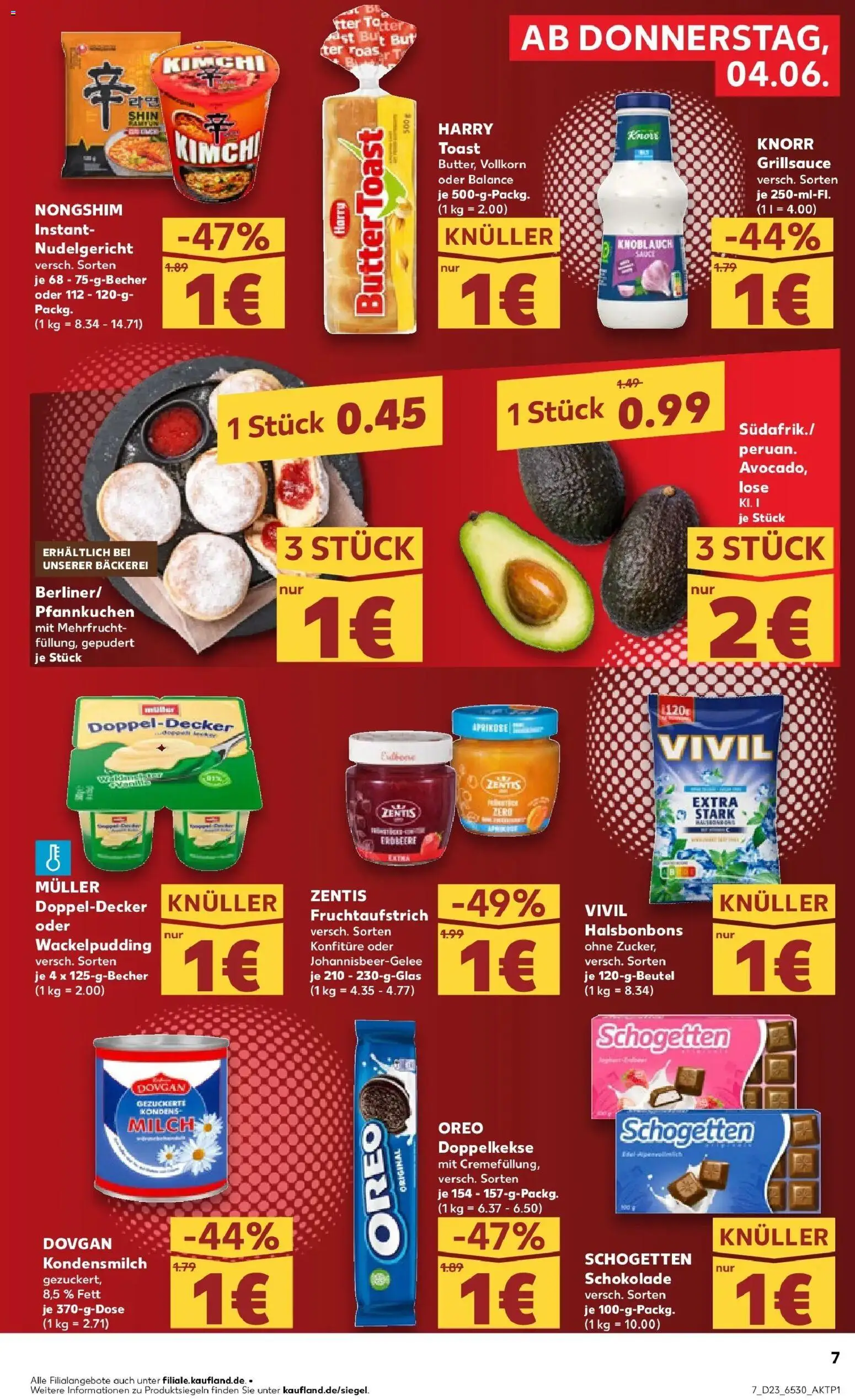 Kaufland Prospekt Strausberg – gültig ab 04.06.2026 | Seite: 7 | Produkte: Toast, Knorr, Pudding, Knoblauch